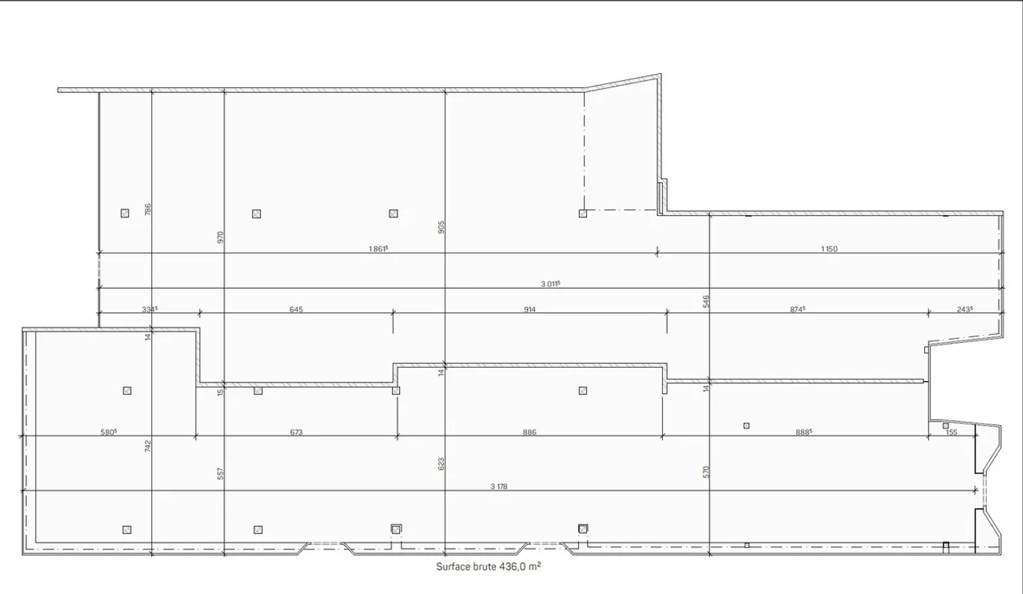 Commercial space 430m2 in shopping street - Photo 3 of 3