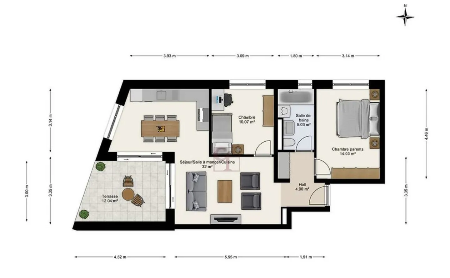 Schönes 3.5-Zimmer-Apartment - Foto 5 von 10