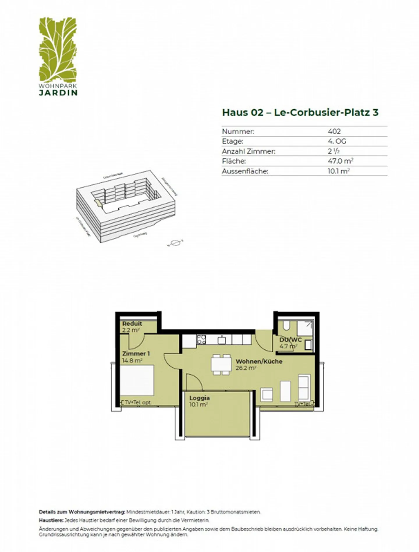 Helle 2,5-Zimmer Wohnung in Bern - Foto 3 von 5