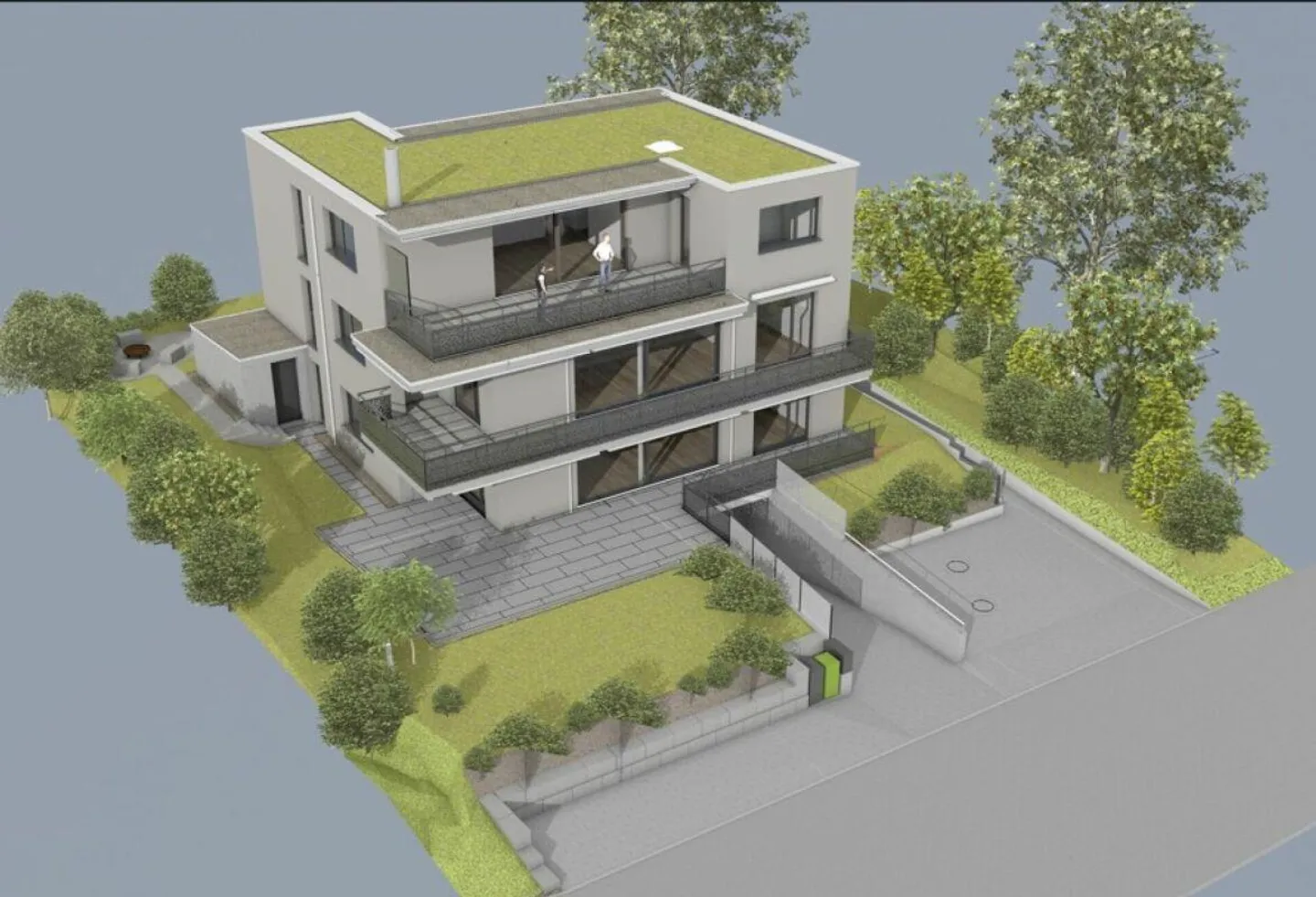 Maison moderne de 5,5 pièces avec terrasse, jardin et climatisation - Photo 10 sur 11