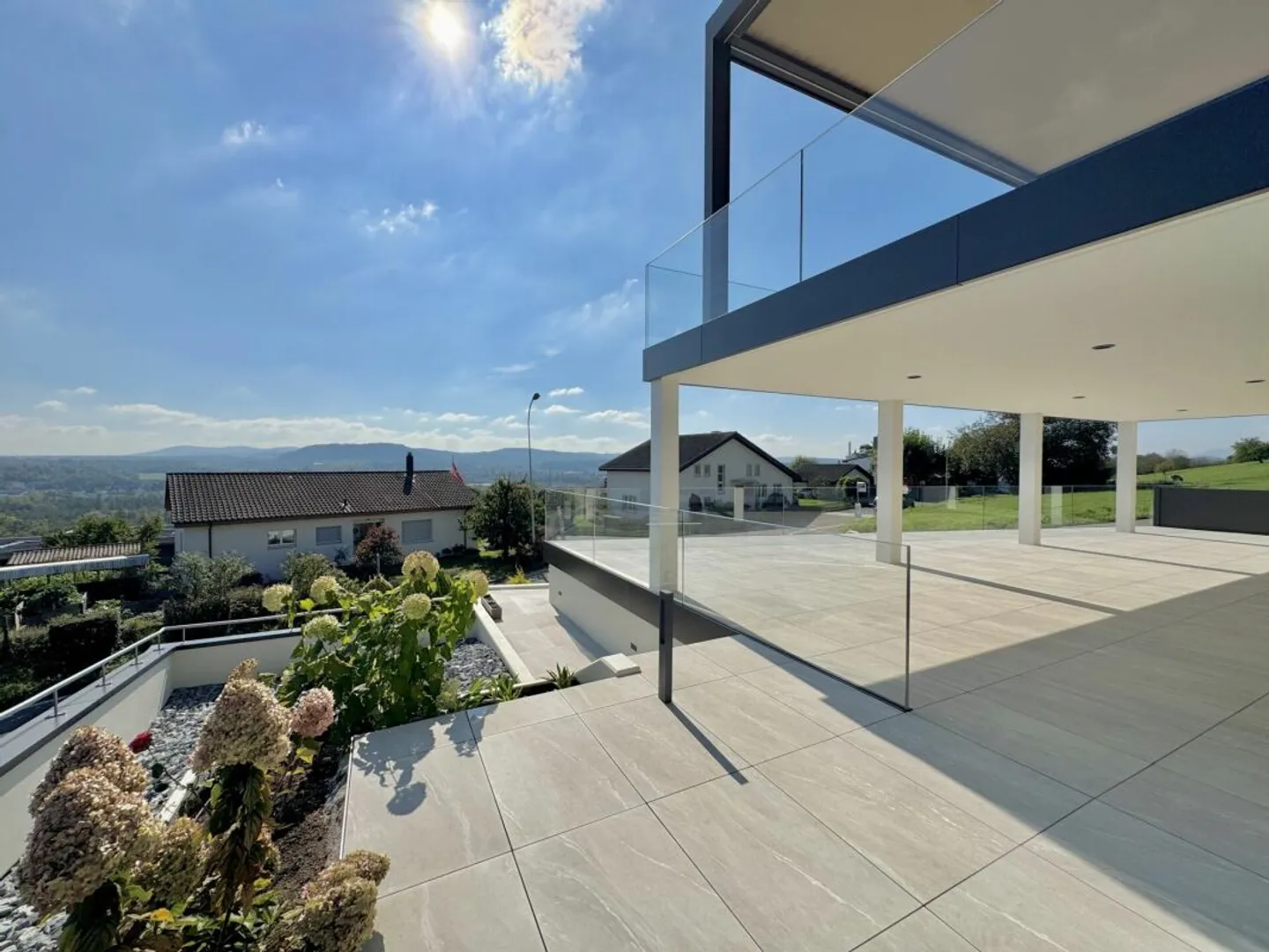 Dream house with modern technology, solar system and spectacular terrace with mountain view in Auenstein - Photo 4 of 18