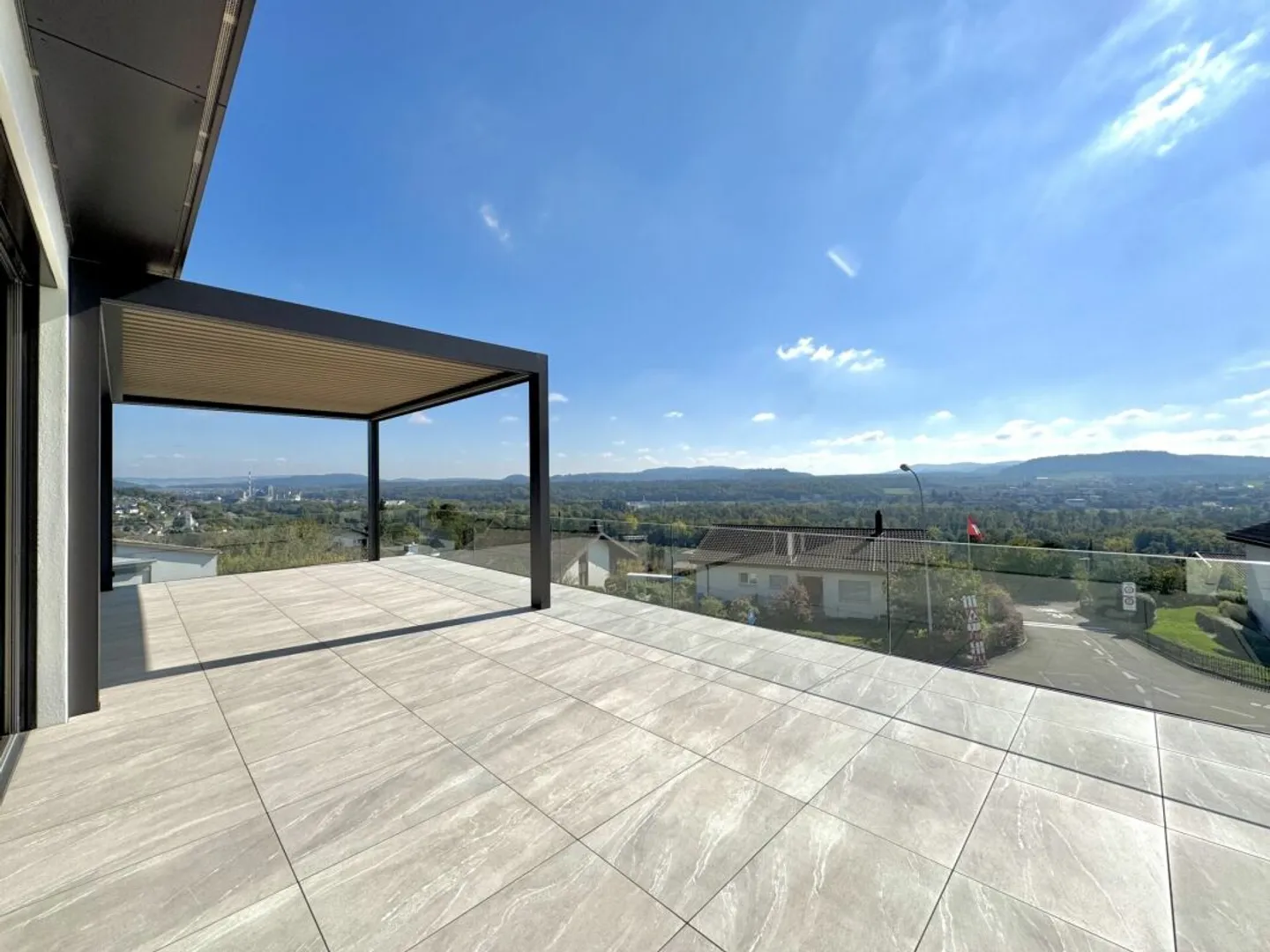 Dream house with modern technology, solar system and spectacular terrace with mountain view in Auenstein - Photo 6 of 18