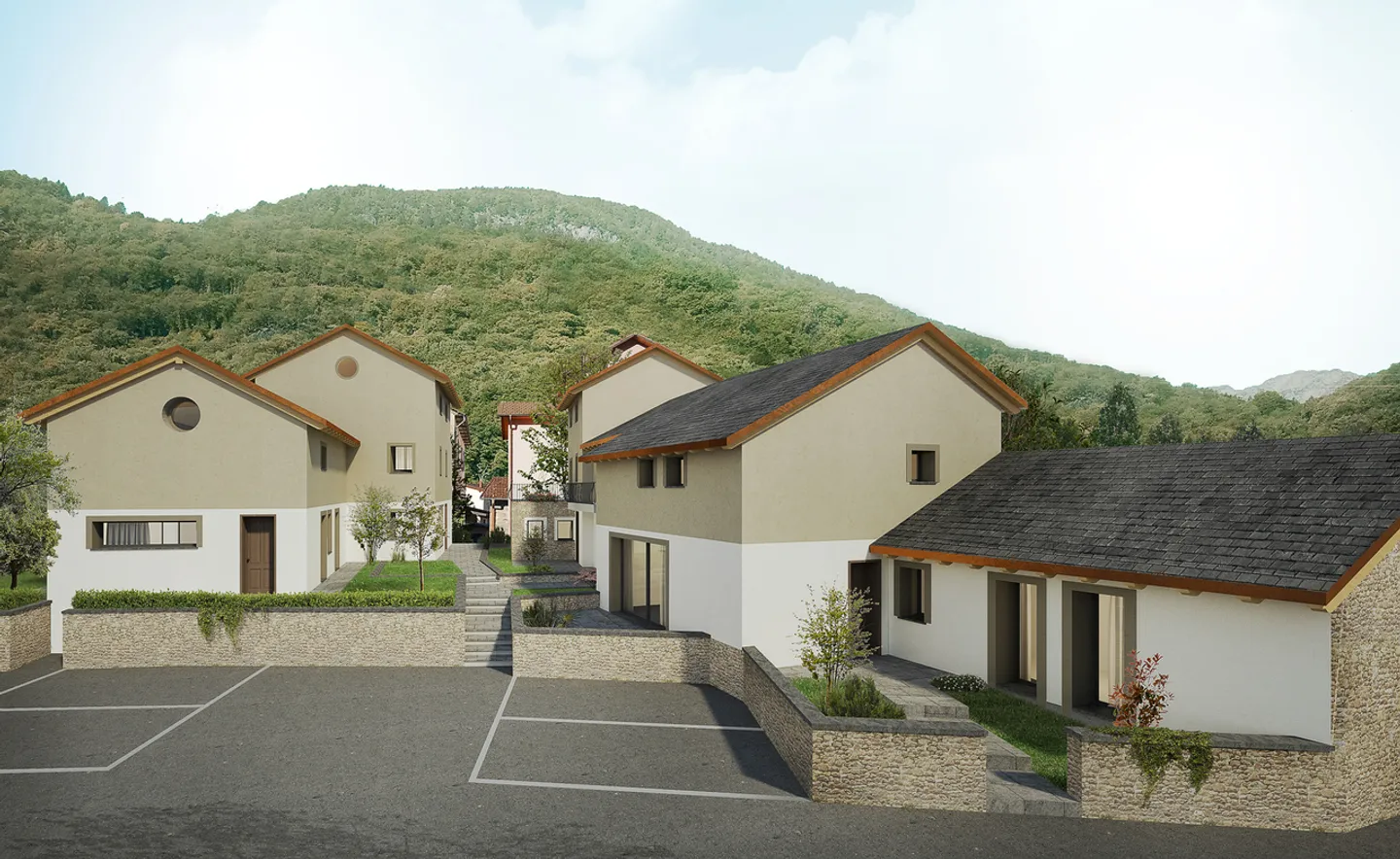 Casa di nucleo completamente ristrutturata a Gnosca - Foto 2 di 3