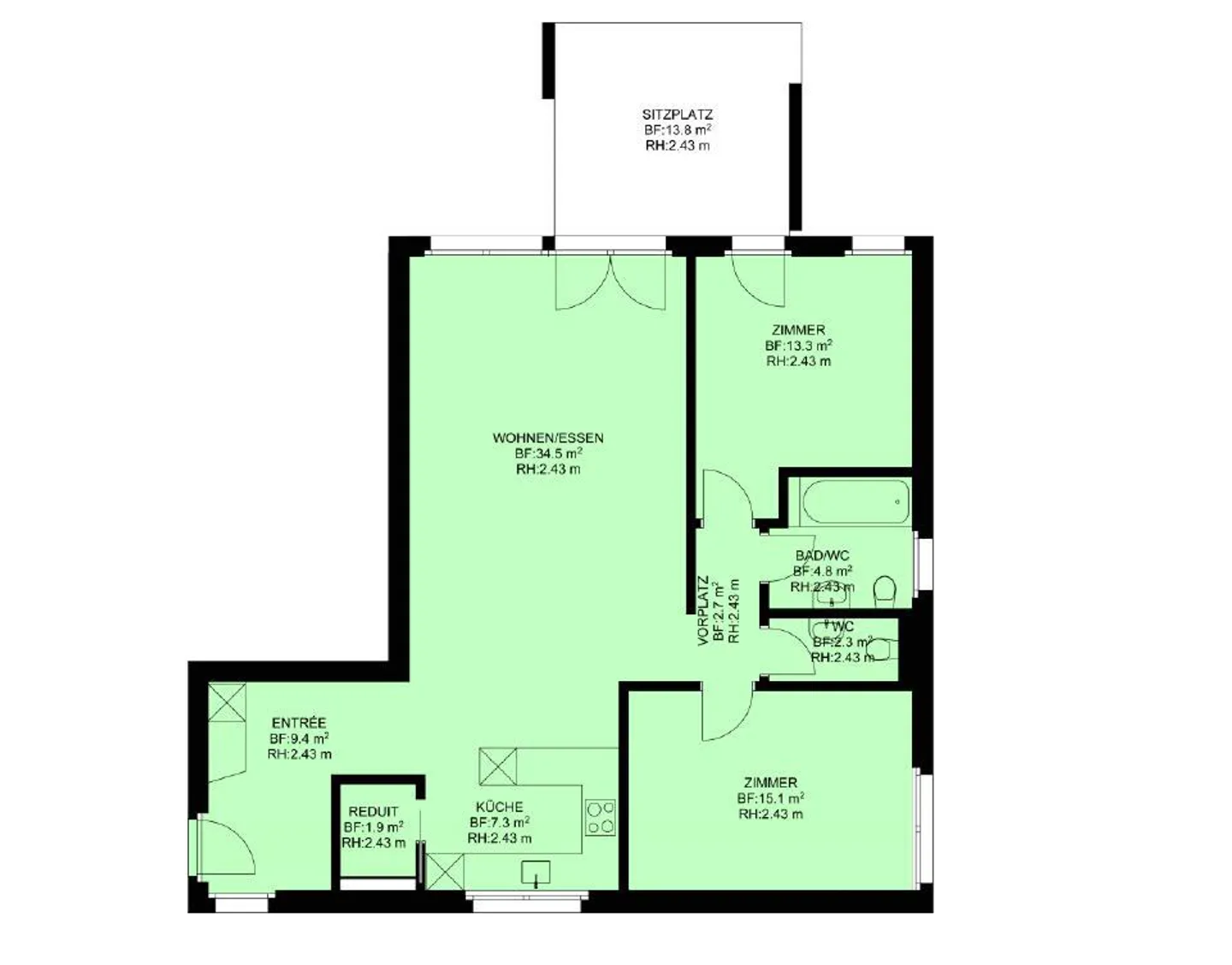 Appartement 3.5 pièces à Rafz - Photo 9 sur 9