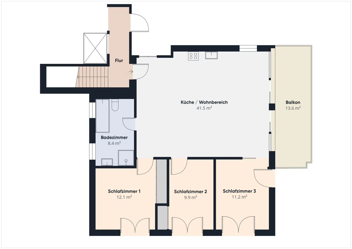 4.5 Zimmerwohnung mit Berg- und Seesicht mit Hobbyraum und Tiefgaragenplatz - Foto 17 von 17