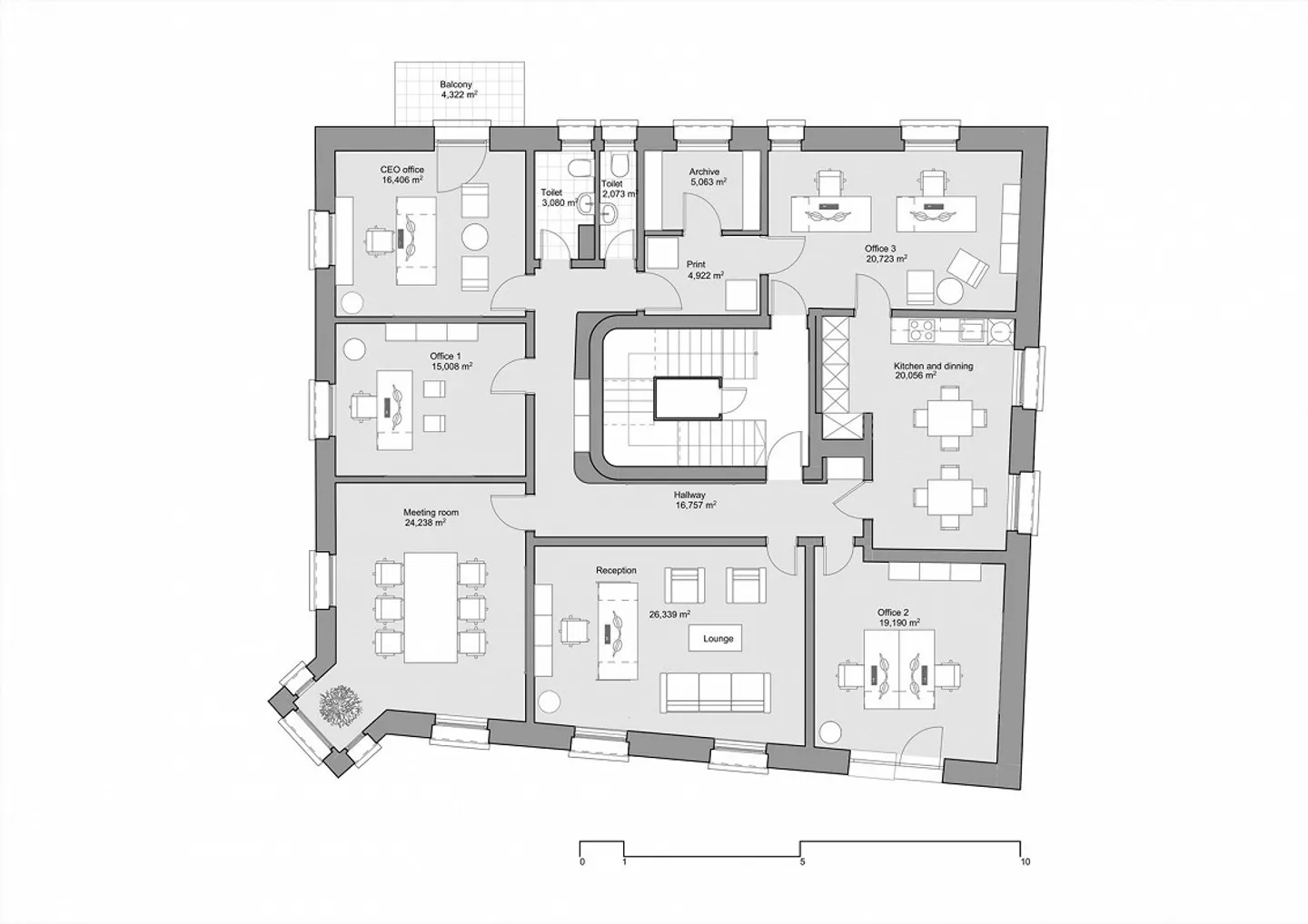 Seefeld - Piano uffici con diversi modelli di affitto - Foto 4 di 12