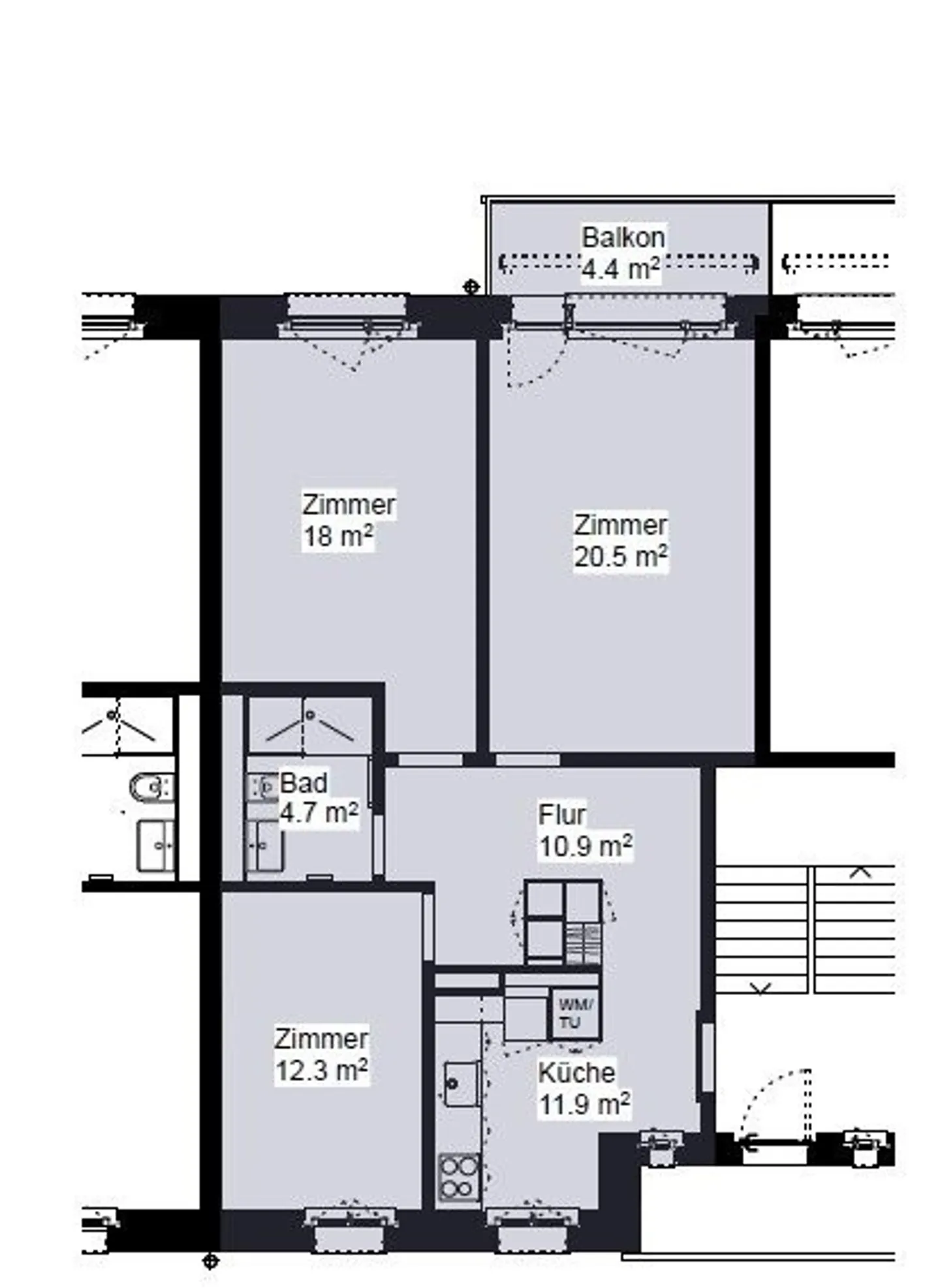 First occupancy after renovation - stylish apartments in Winterthur - Photo 7 of 7