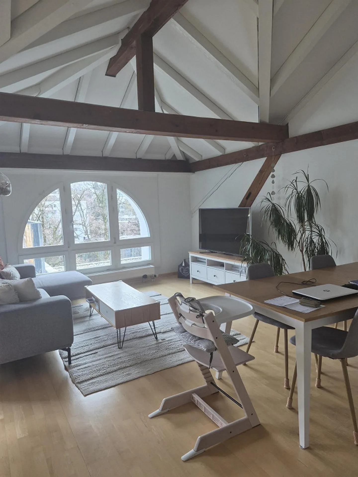 Bright attic apartment with a view of Pilatus in Lucerne's Neustadt - Photo 1 of 8