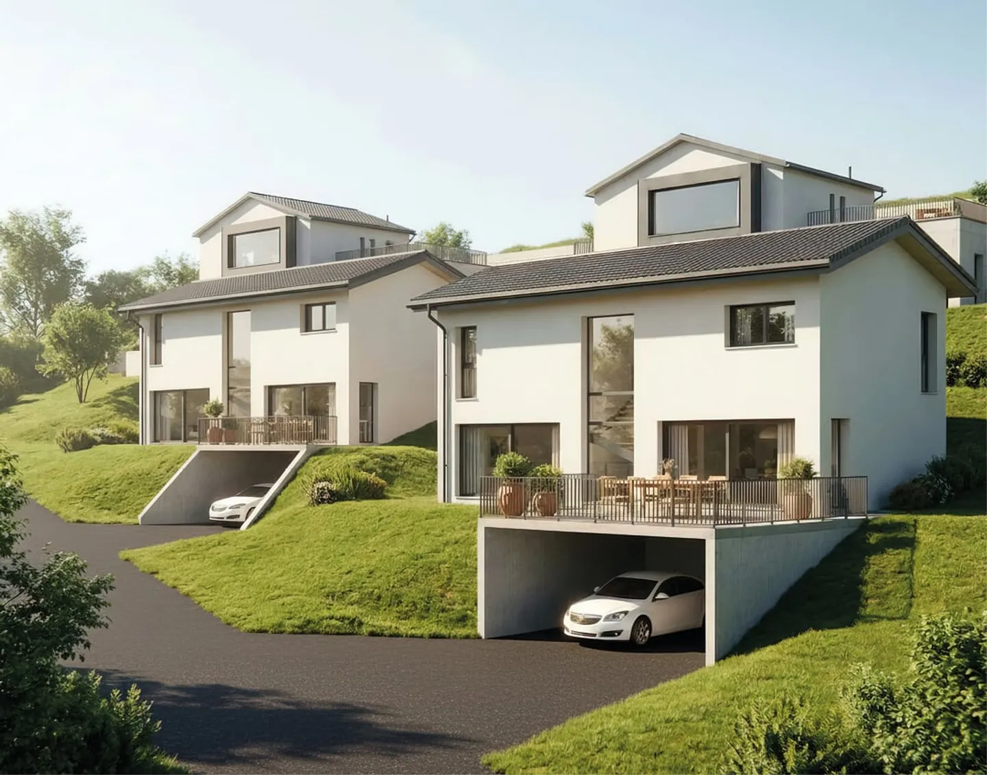 CHAMPLAN | 2 SINGLE VILLAS WITH 5.5 ROOMS - Photo 2 of 9