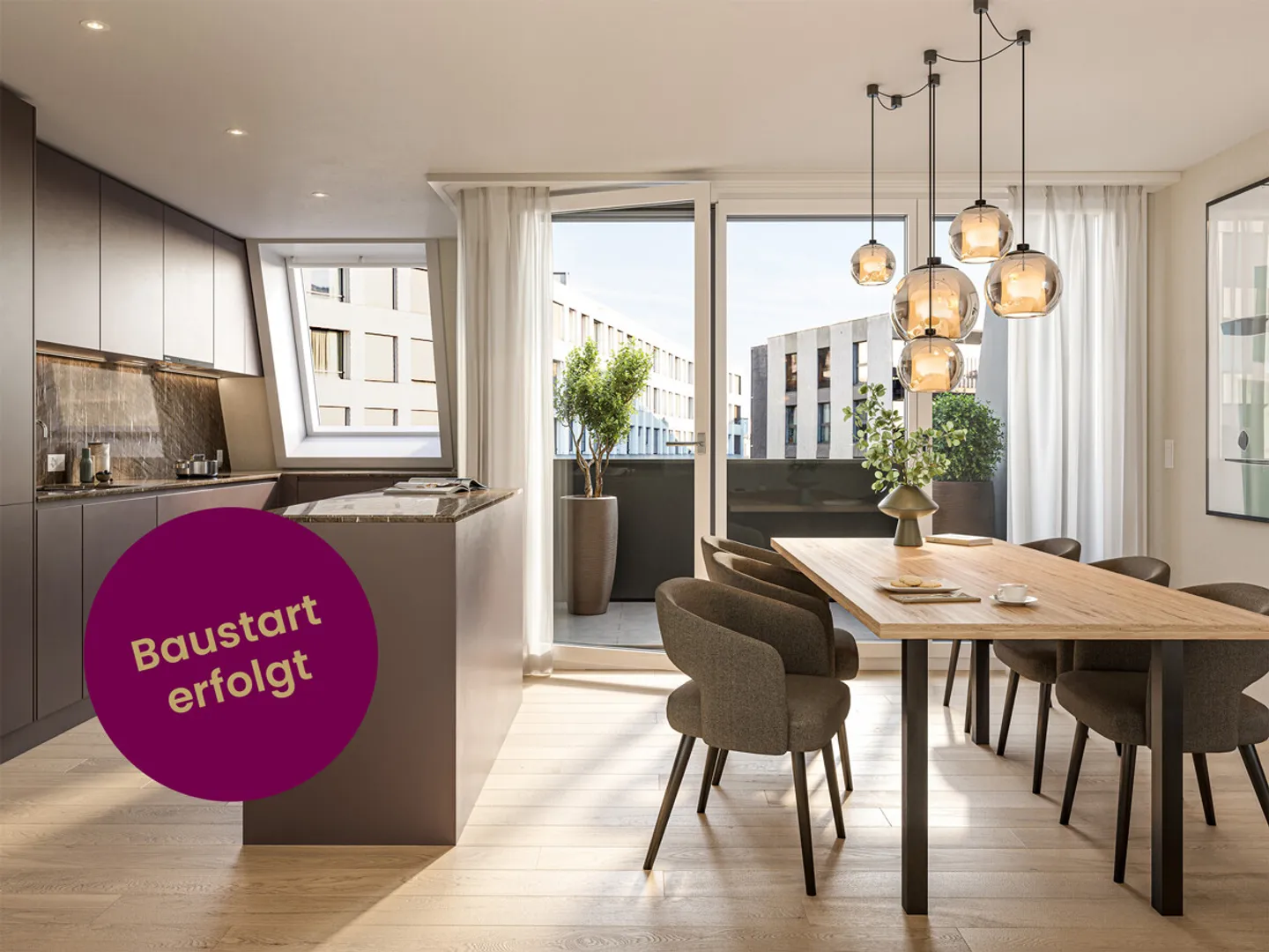 Nuovo progetto di costruzione Eichstrasse Zurigo - Maisonette attico con terrazza - Foto 1 di 11