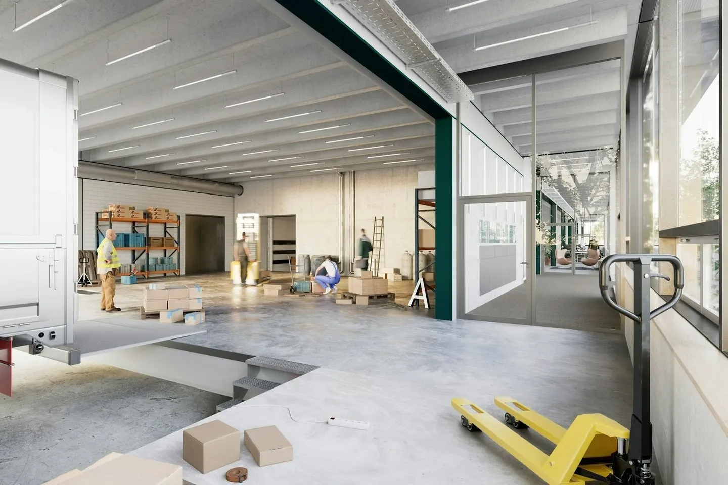 Spazi per uffici e commerciali combinati nel nuovo quartiere di Zwhatt a partire da 300 m2 - Foto 11 di 12