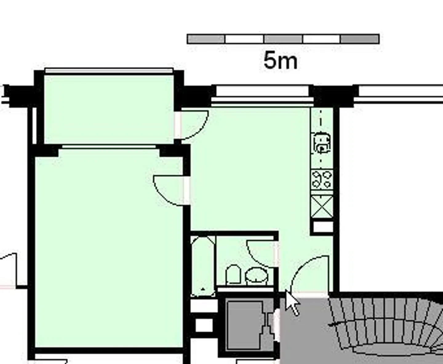 Appartamento 1 stanza recentemente ristrutturato - Foto 6 di 6