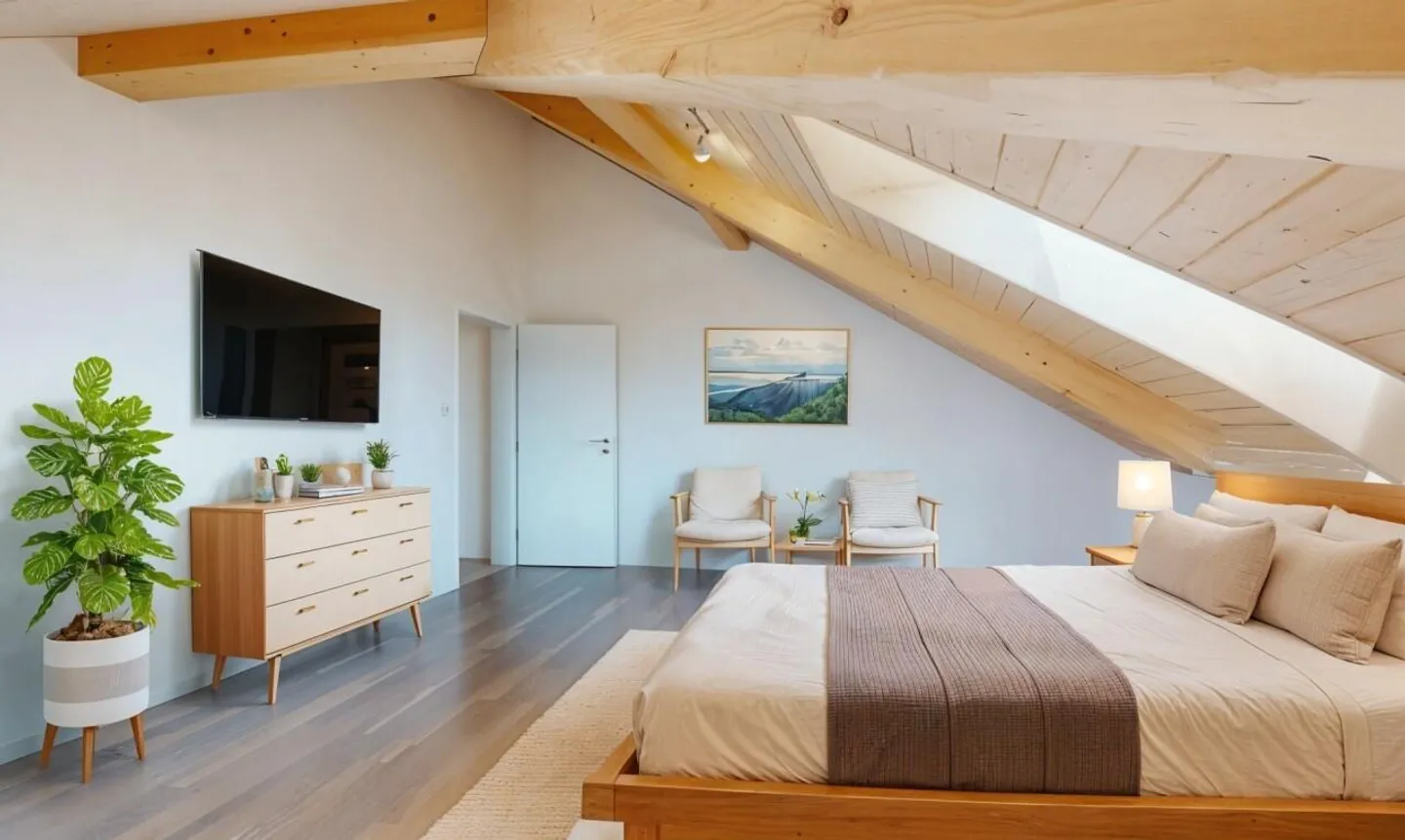 Helles Penthouse mit großzügigen Volumen - Foto 8 von 11