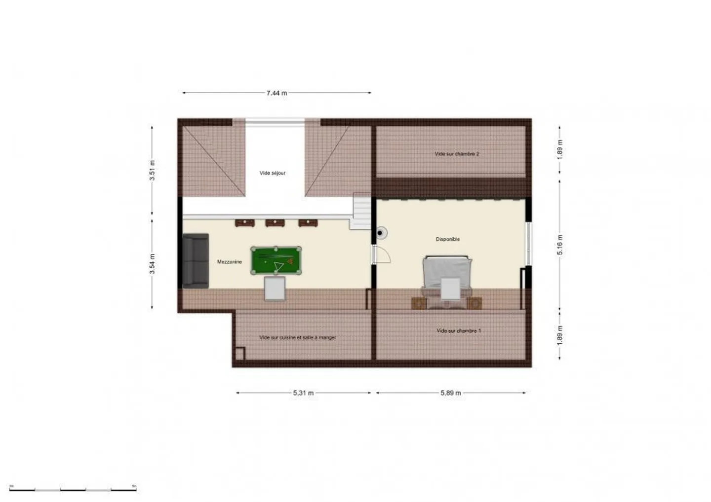 Superbo attico con soppalco e terrazza esposta a sud a Troinex - Foto 9 di 13