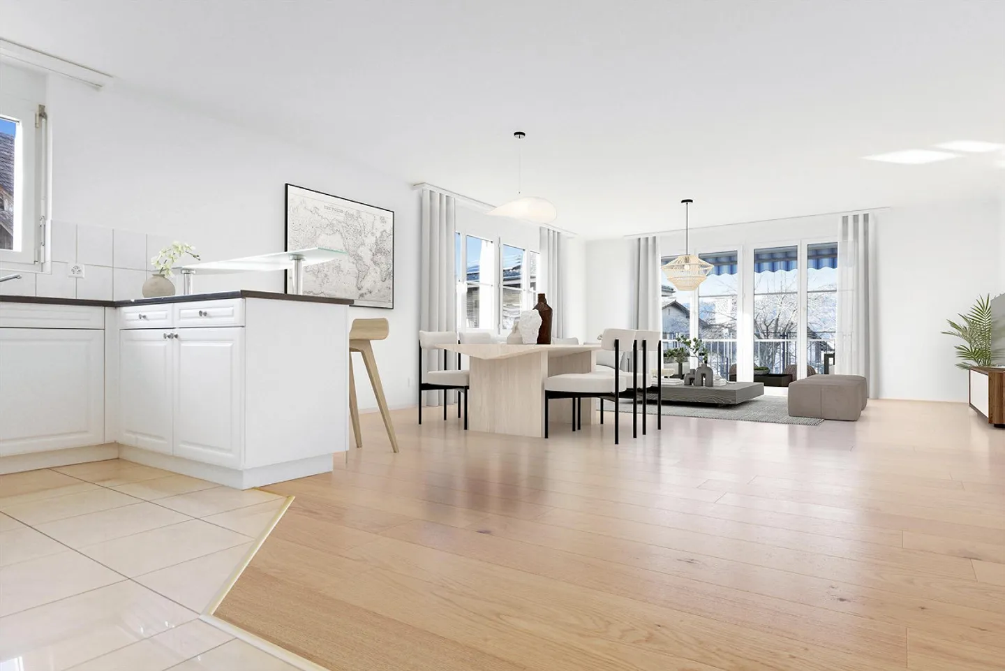 3.5-Zi-Oase im Haslachquartier – Wohnen mit Loggia und Weitblick - Foto 2 von 13