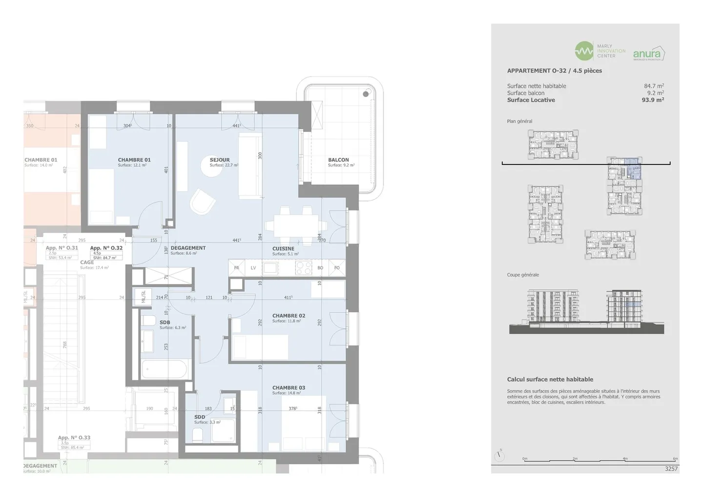 Magnificent 4.5-room apartment for rent in Marly! - Photo 10 of 12