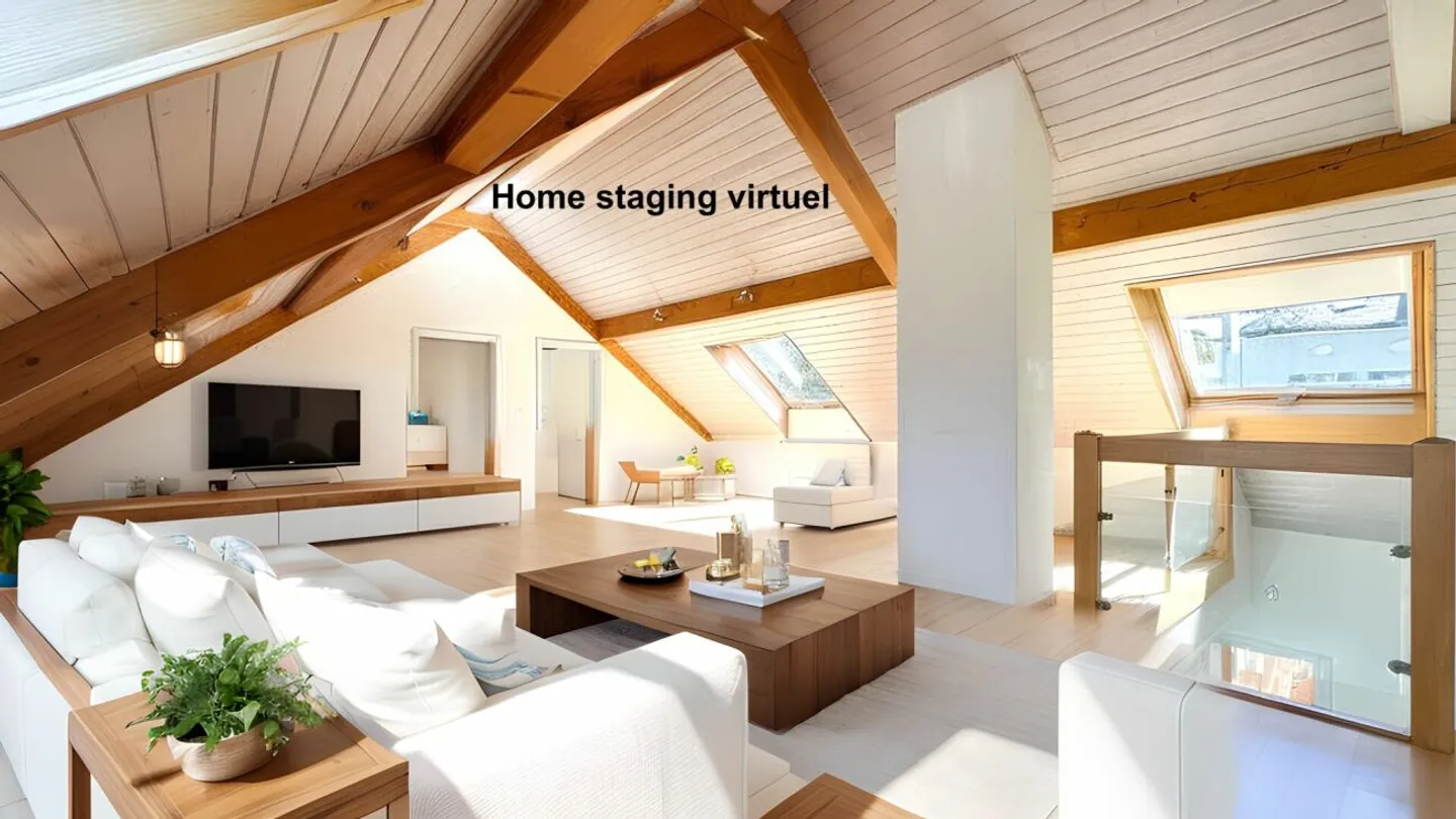 Duplex in den Dachgeschossen mit 6,5 Zimmern und Charme. - Foto 1 von 26