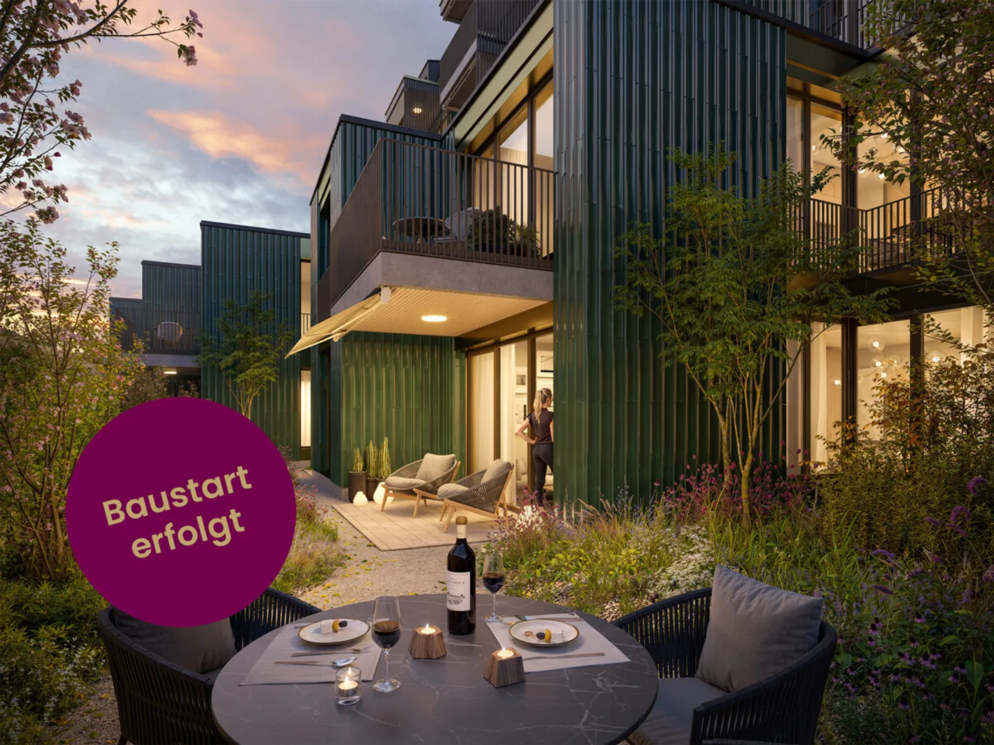 Neubauprojekt Eichstrasse Zürich  Wohnen mit privatem Gartenparadies - Foto 1 von 10