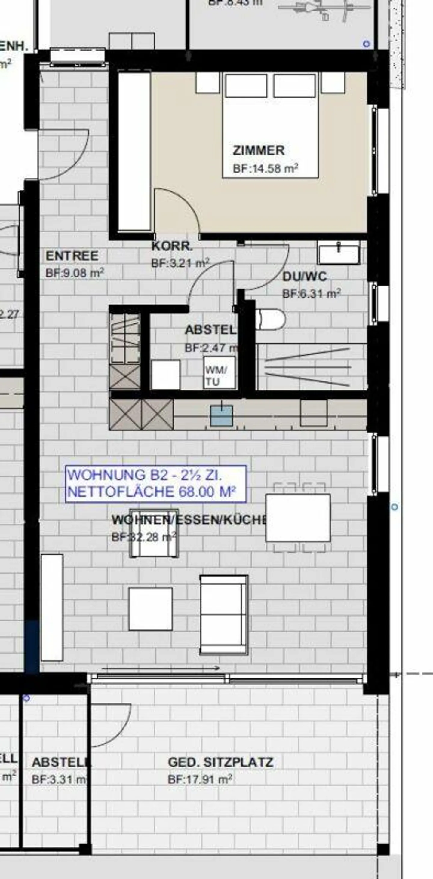 Modernes Apartment in Wygärtli - Foto 4 von 7