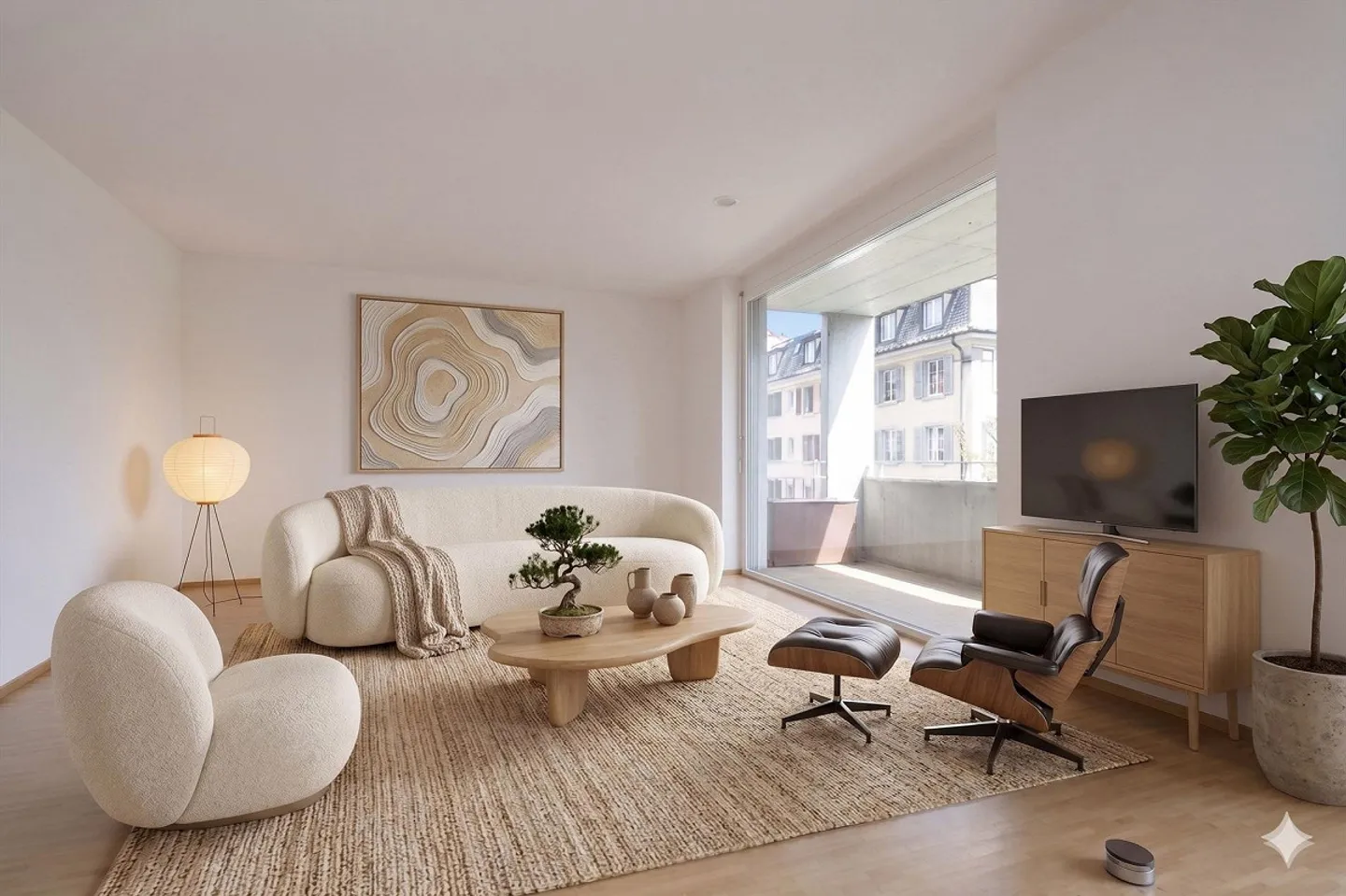 4.5-room condominium with balcony and parking space in Biel - Photo 2 of 13
