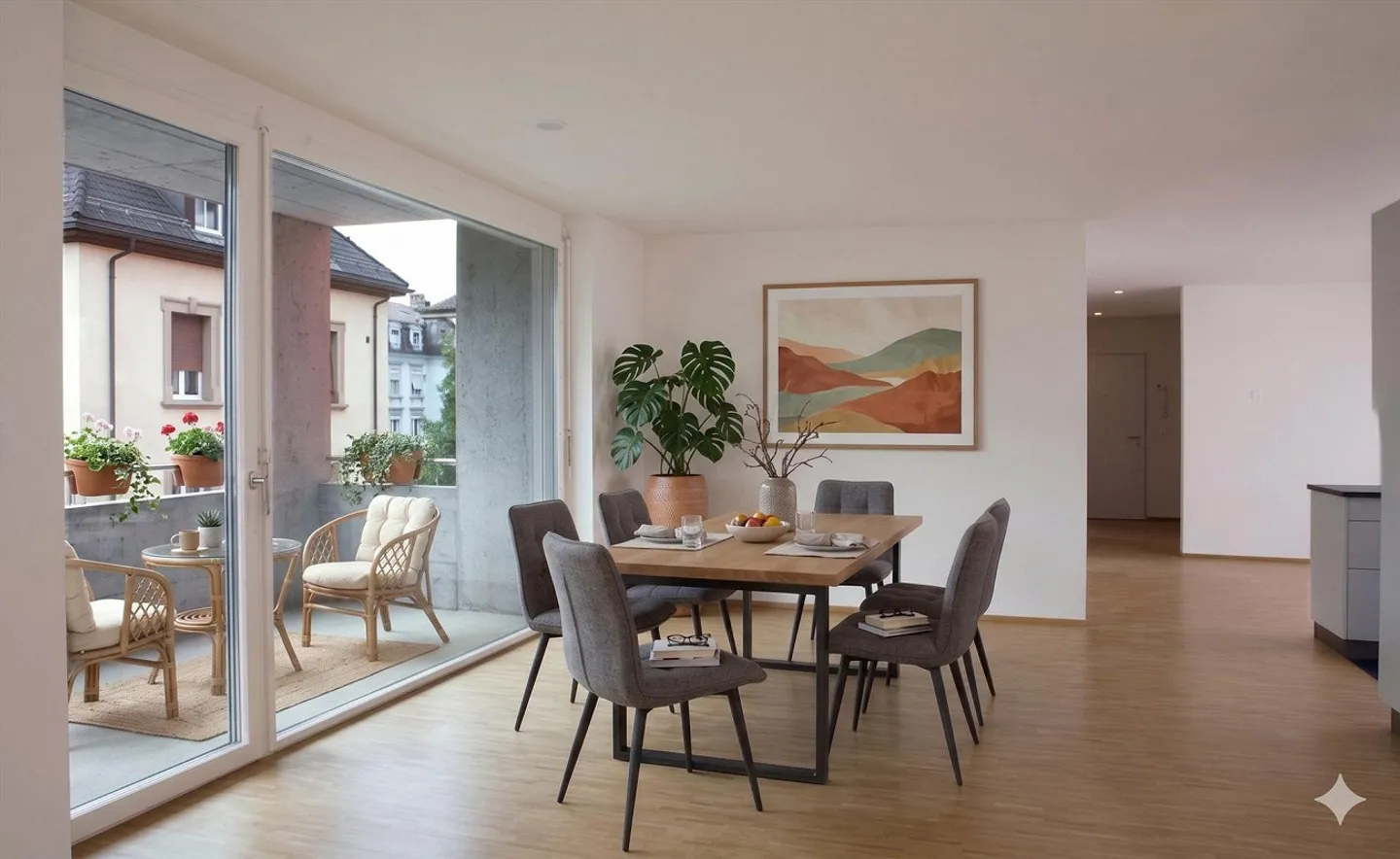 4.5-room condominium with balcony and parking space in Biel - Photo 6 of 13