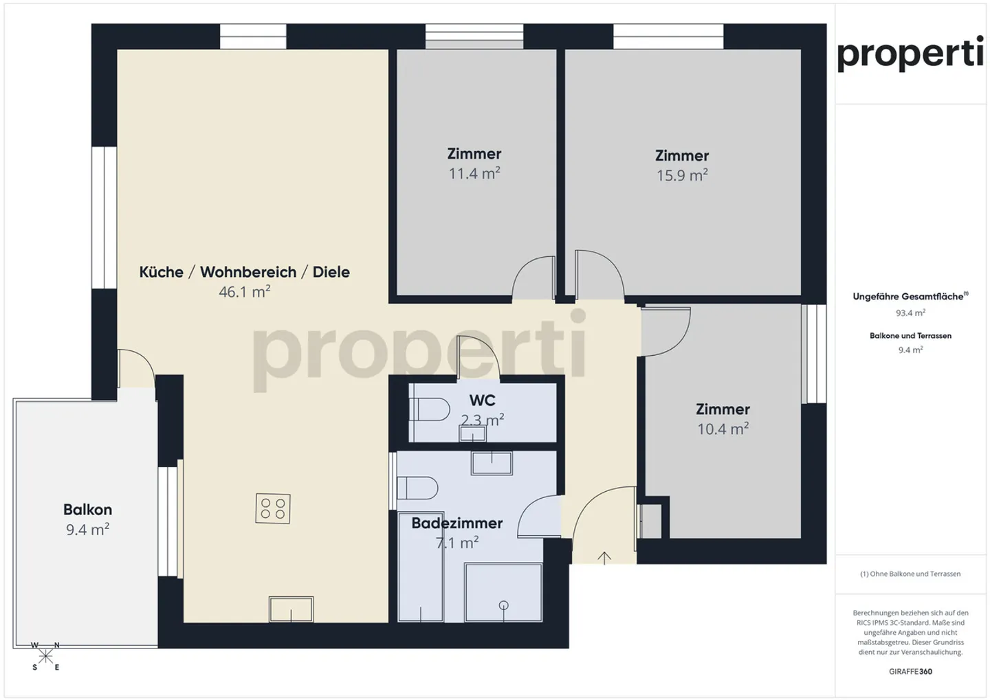 Appartement 4.5 pièces élégant - Photo 12 sur 13