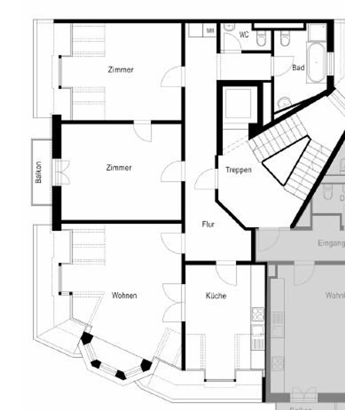 Moderne Wohnung mit historischem Charme - Foto 10 von 10