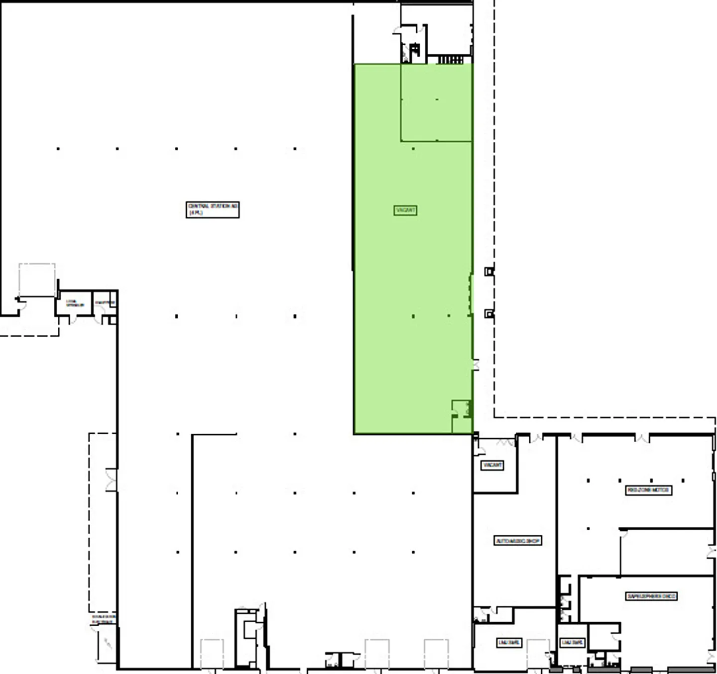 Store/leisure of 799 m2 - Several parking spaces - Height 4.5 m - Photo 4 of 6