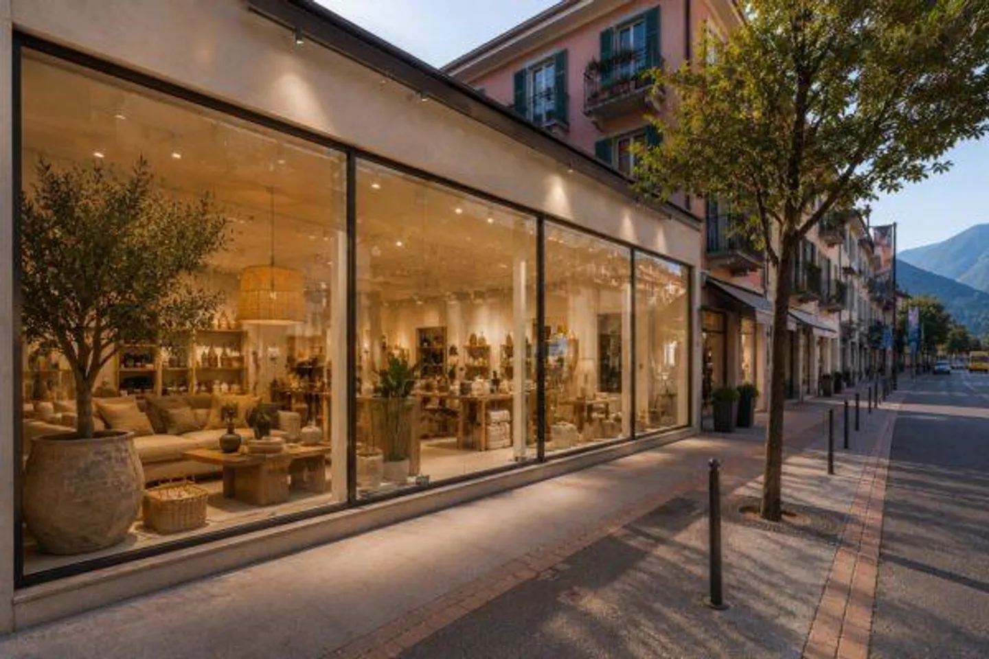 LARGE COMMERCIAL PREMISES WITH SHOWCASES IN ASCONA CENTER - Photo 1 of 1