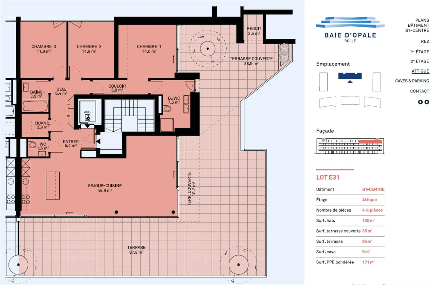 Bellissimo nuovo attico con 4,5 stanze e grande terrazza a Rolle - Foto 2 di 7