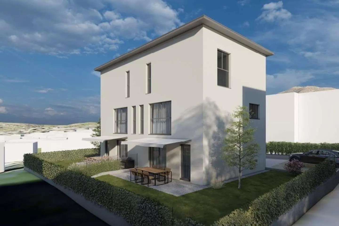 Neue Einfamilienhäuser mit privatem Garten in Vacallo - Foto 1 von 11