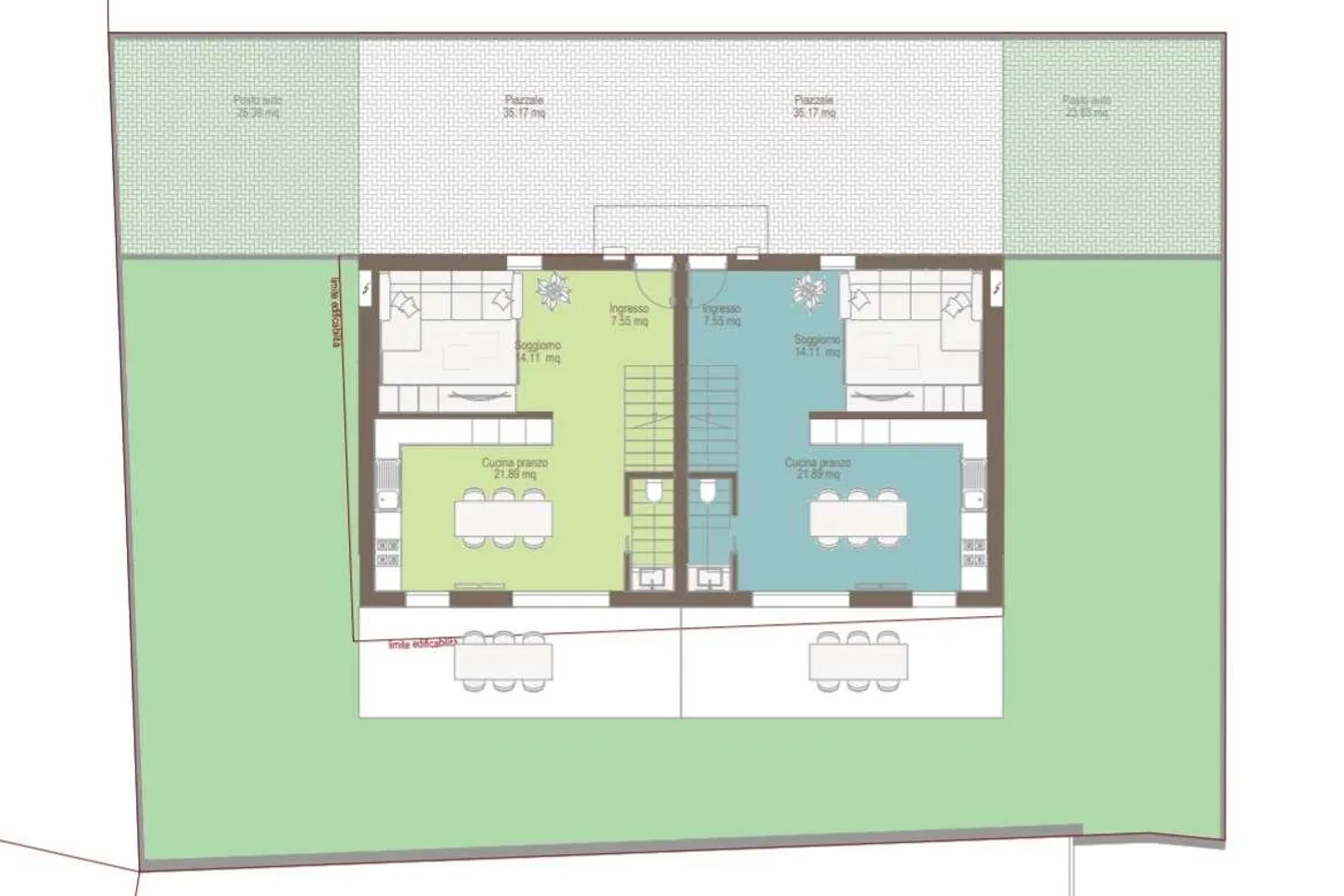Neue Einfamilienhäuser mit privatem Garten in Vacallo - Foto 9 von 11