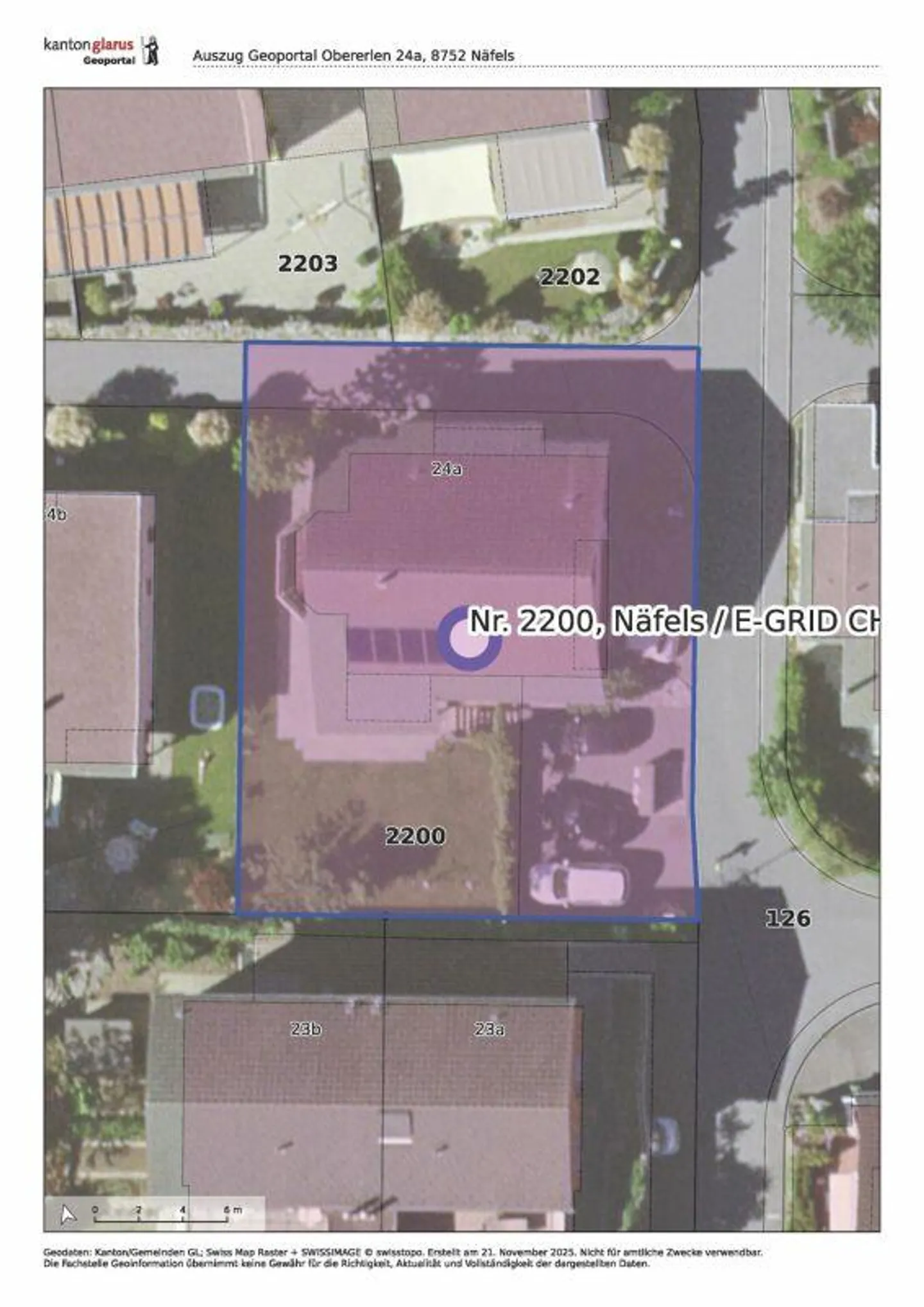 Freistehendes, modernes Einfamilienhaus an zentraler Lage in Näfels GL - Foto 13 von 13