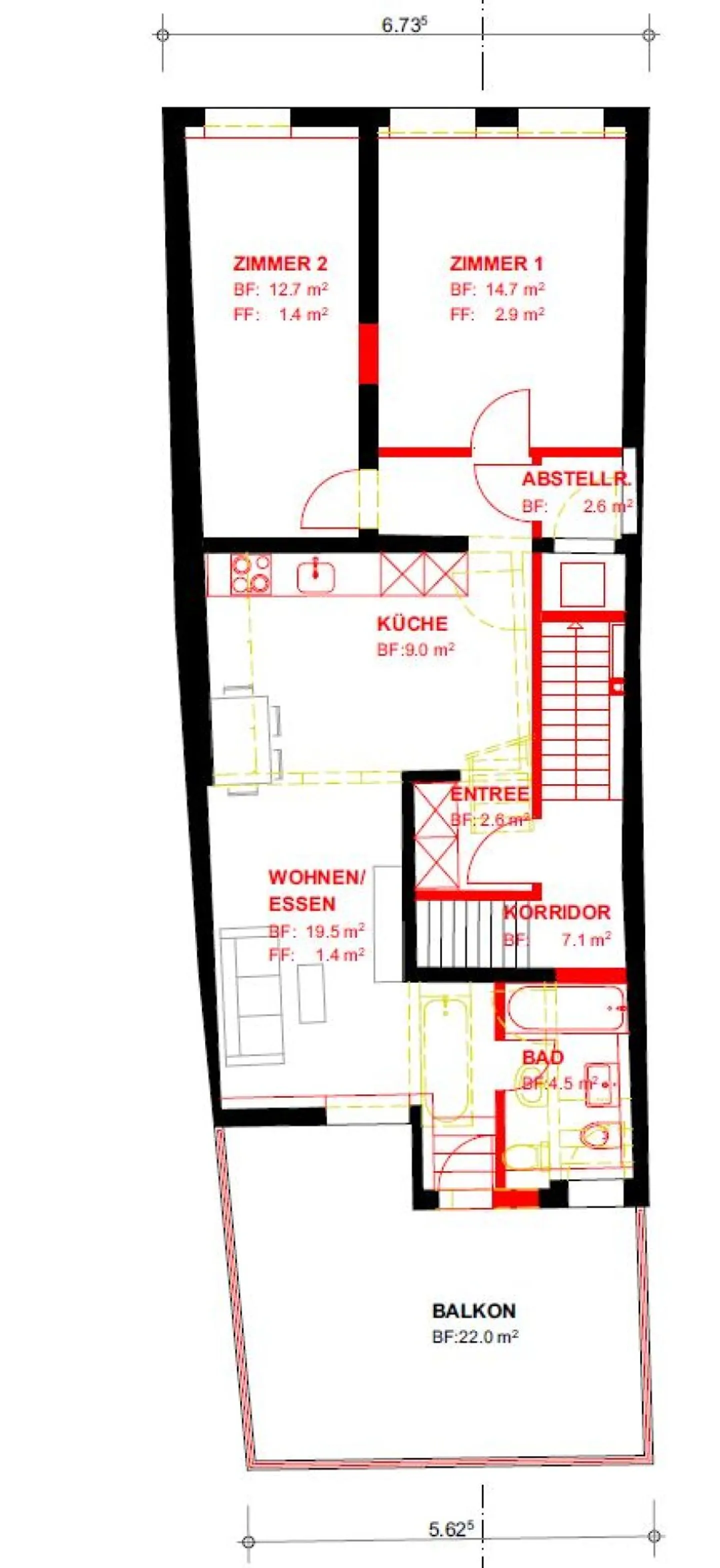 3.5 Zimmer Wohnung mit herrlich besonnter Terrasse - Foto 8 von 9