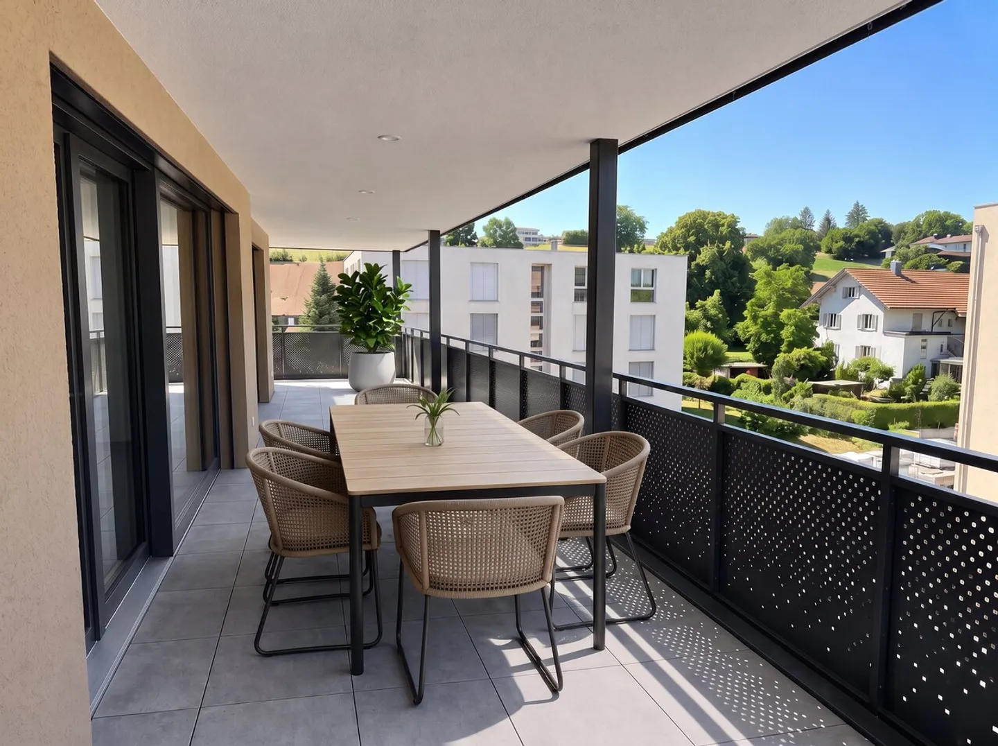 Appartements de 4.5 pièces au rez-de-jardin - visites possibles ! - Photo 3 of 6