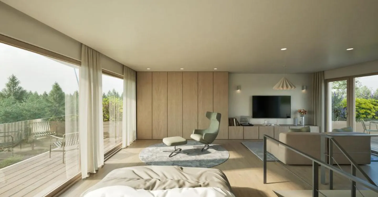 Progetto residenziale di sei ville con giardini privati - Foto 5 di 6