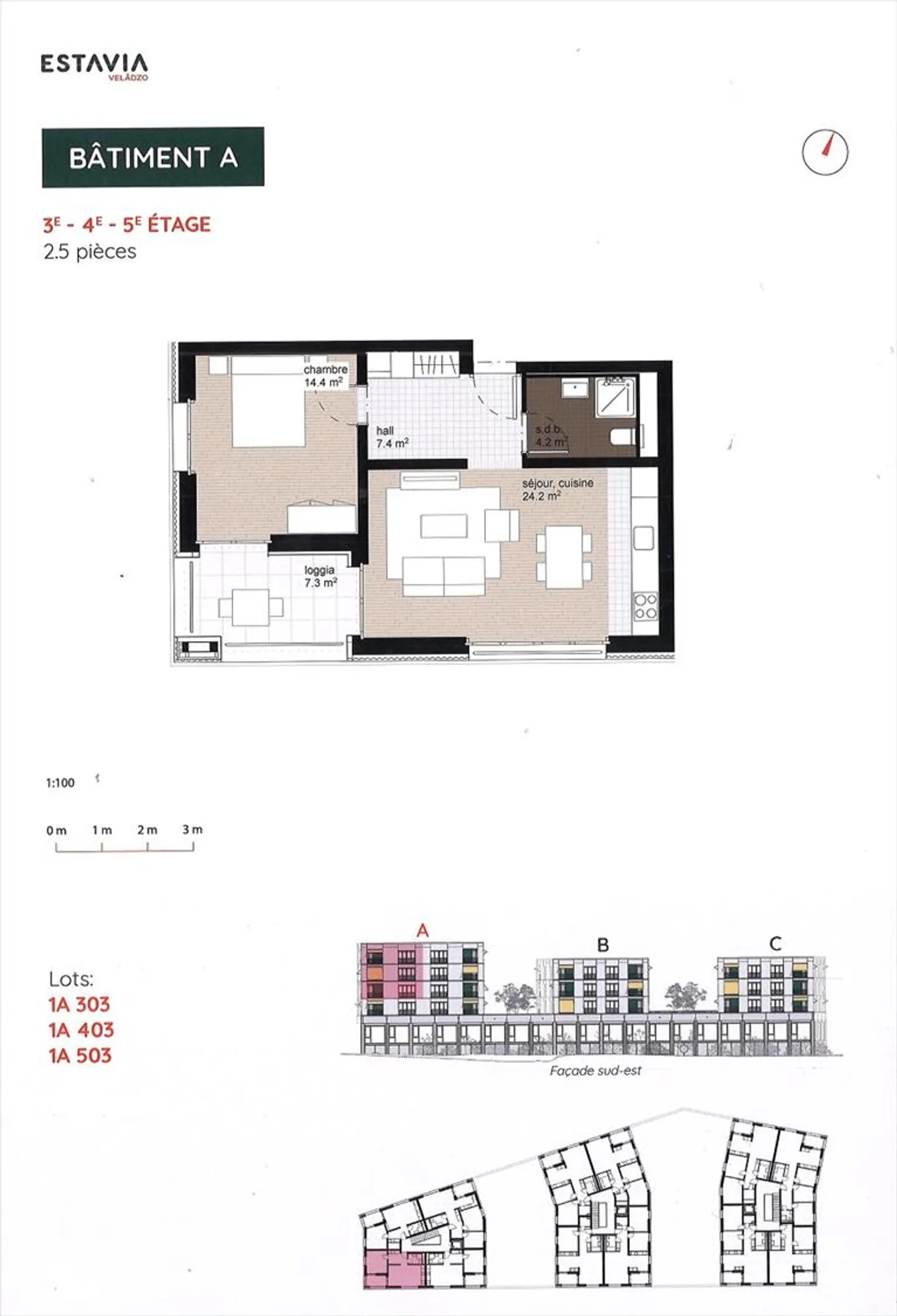 A1-403 - Very nice 2.5 room apartment for rent in April 2026 - Photo 7 of 7
