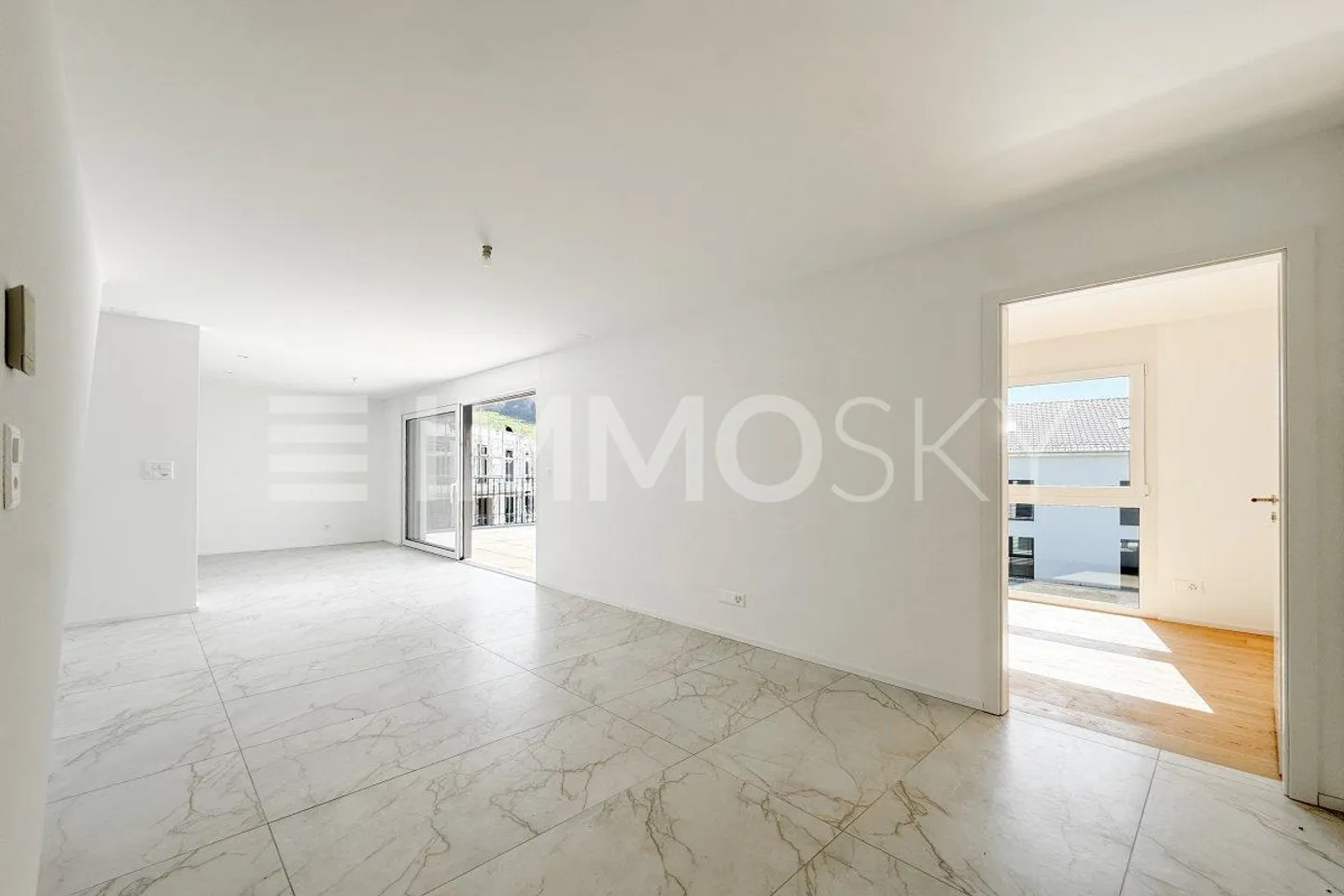 3,5-Zimmer-Neubau mit ca. 69 m² Dachboden und großem Balkon (Los B5-8.1) - Foto 4 von 5