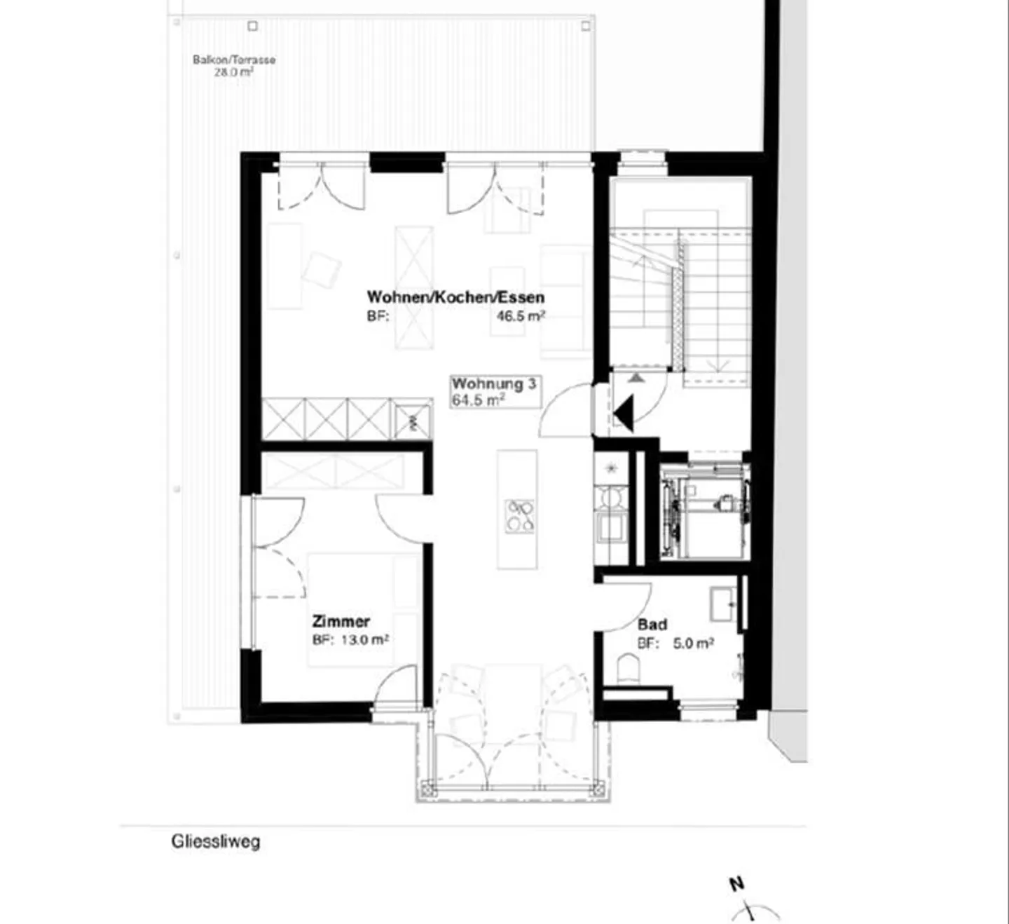 Appartement moderne avec grand balcon - Photo 9 sur 9