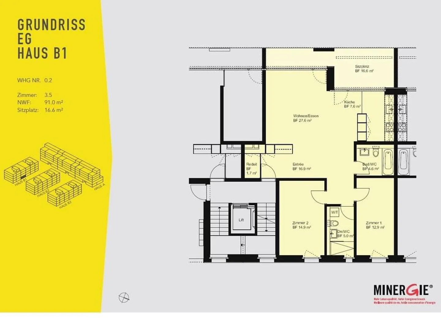 Modernes Zuhause mit grossem Balkon - Foto 7 von 8