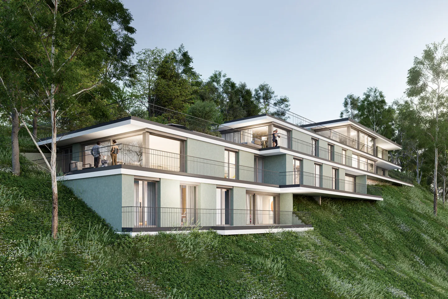 Projet de construction neuve exclusif Rääbe à Laufen - Appartement 4 - Photo 1 sur 10