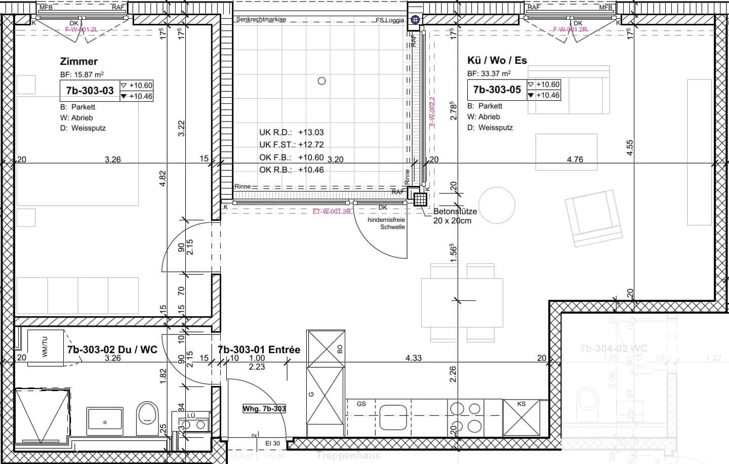 Appartement lumineux de 2,5 pièces au cœur de Malters - Photo 5 sur 6