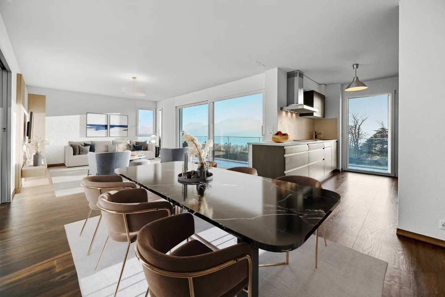 Appartement lumineux avec vue sur le lac - Photo 1 sur 9
