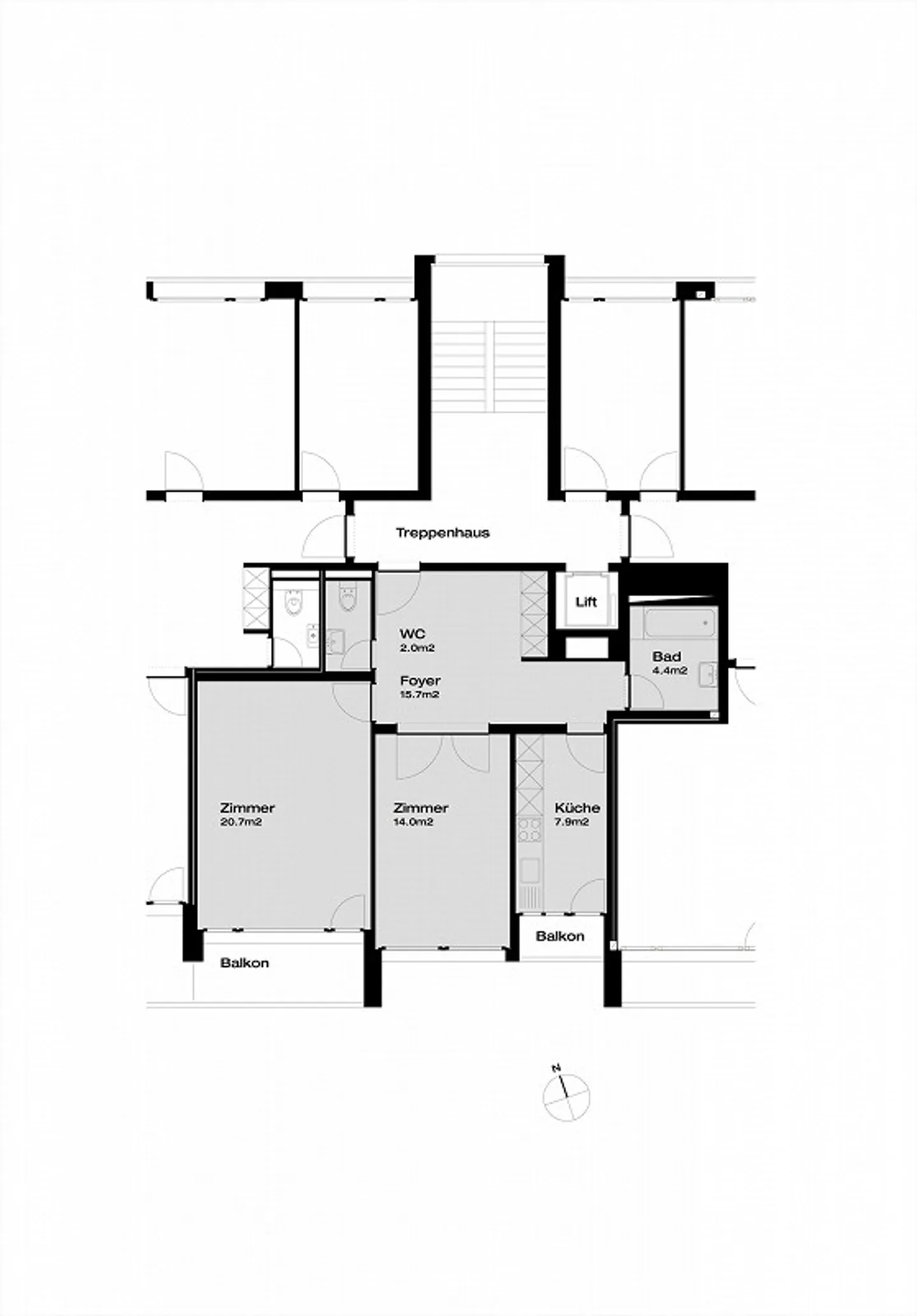 Appartamento 2.5 locali al 2° piano - Foto 1 di 7