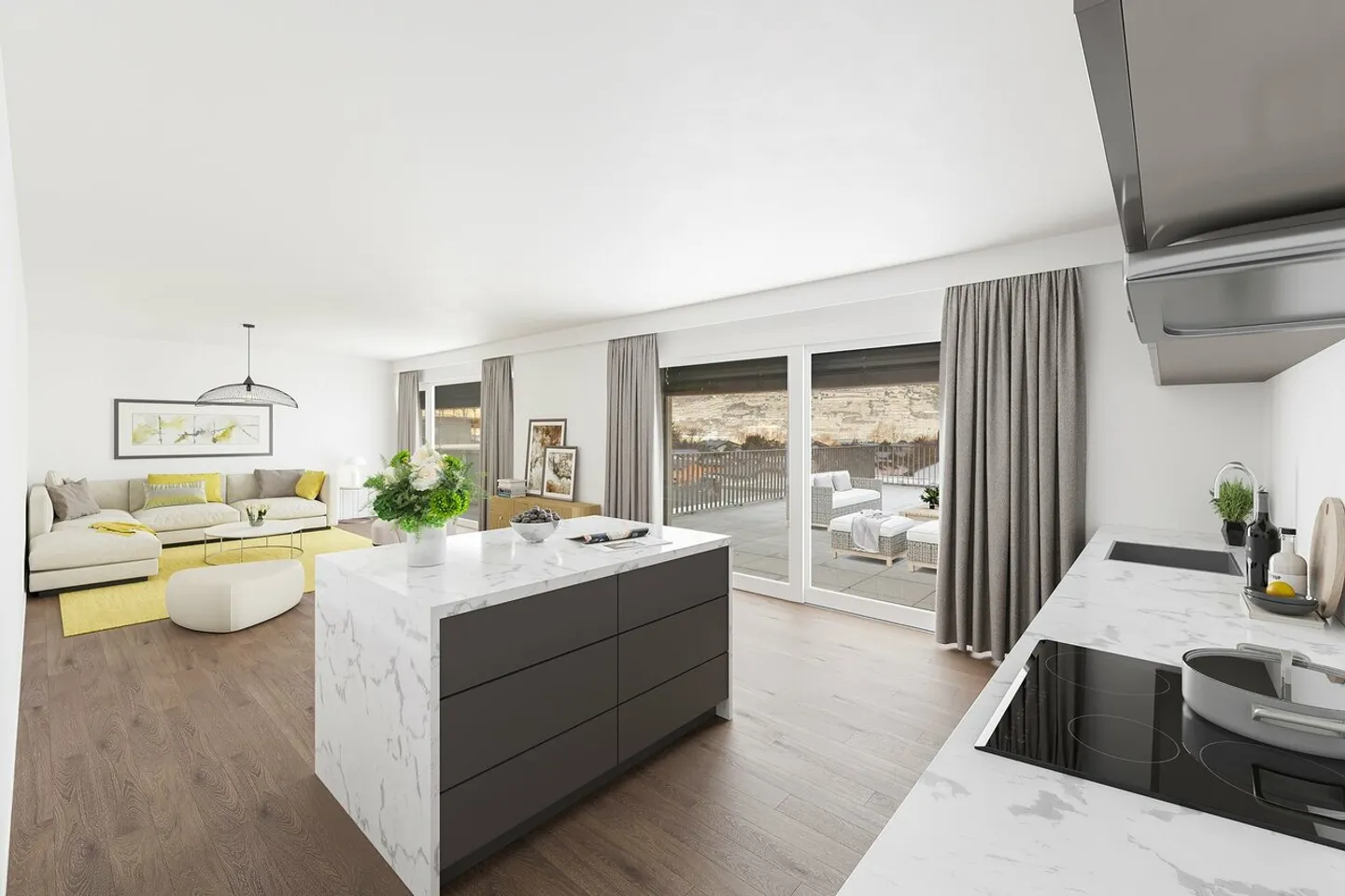 Penthouses avec le label MINERGIE Les Terrasses de Bramois - Photo 1 sur 7