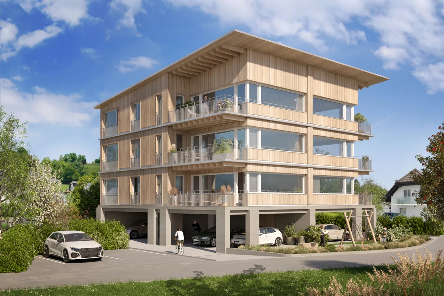 Modernes Apartment mit Bergblick - Foto 1 von 8