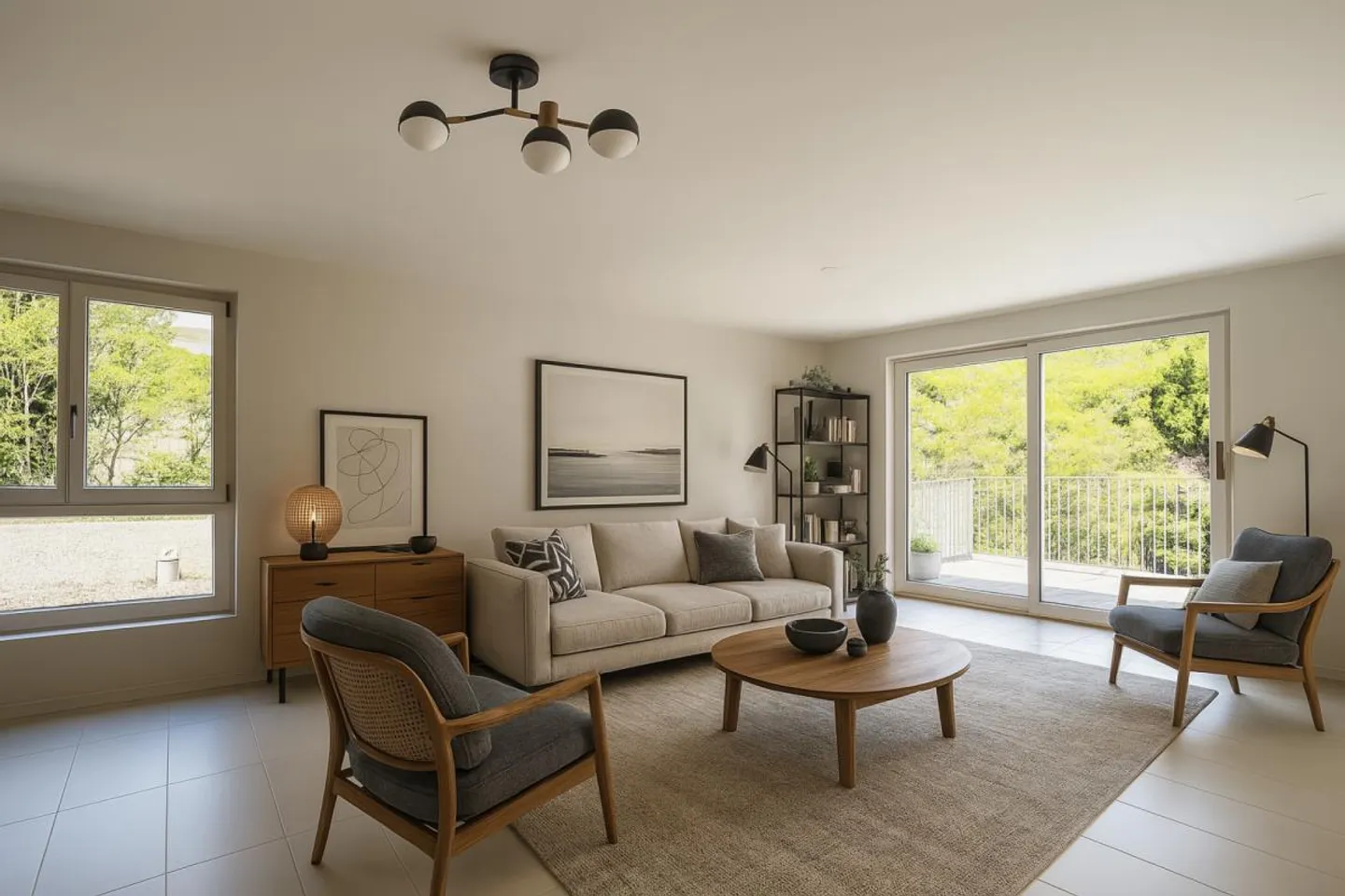 Schöne 5.5-Zimmer-Wohnung mit 2 großen Terrassen - Foto 2 von 7