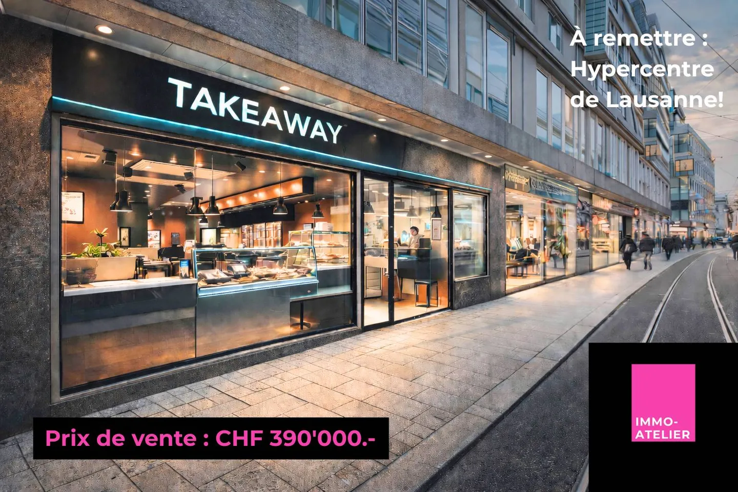 Top Lage für Fast Food in Lausanne - Foto 2 von 2