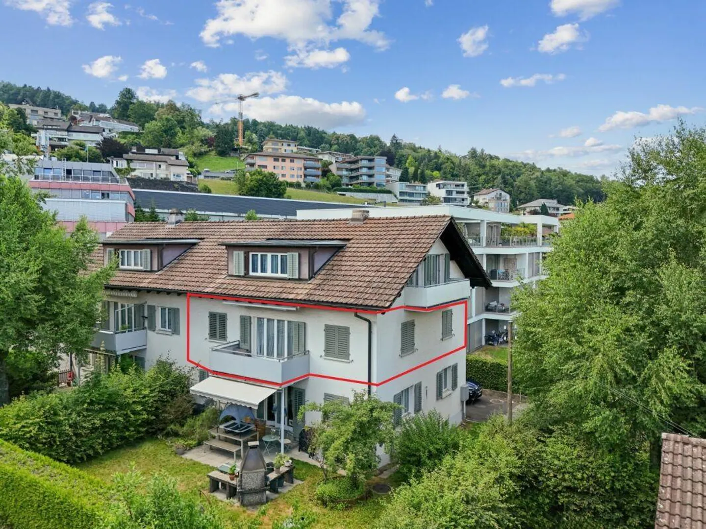 Sonnige Wohnung in Hergiswil - Foto 1 von 9