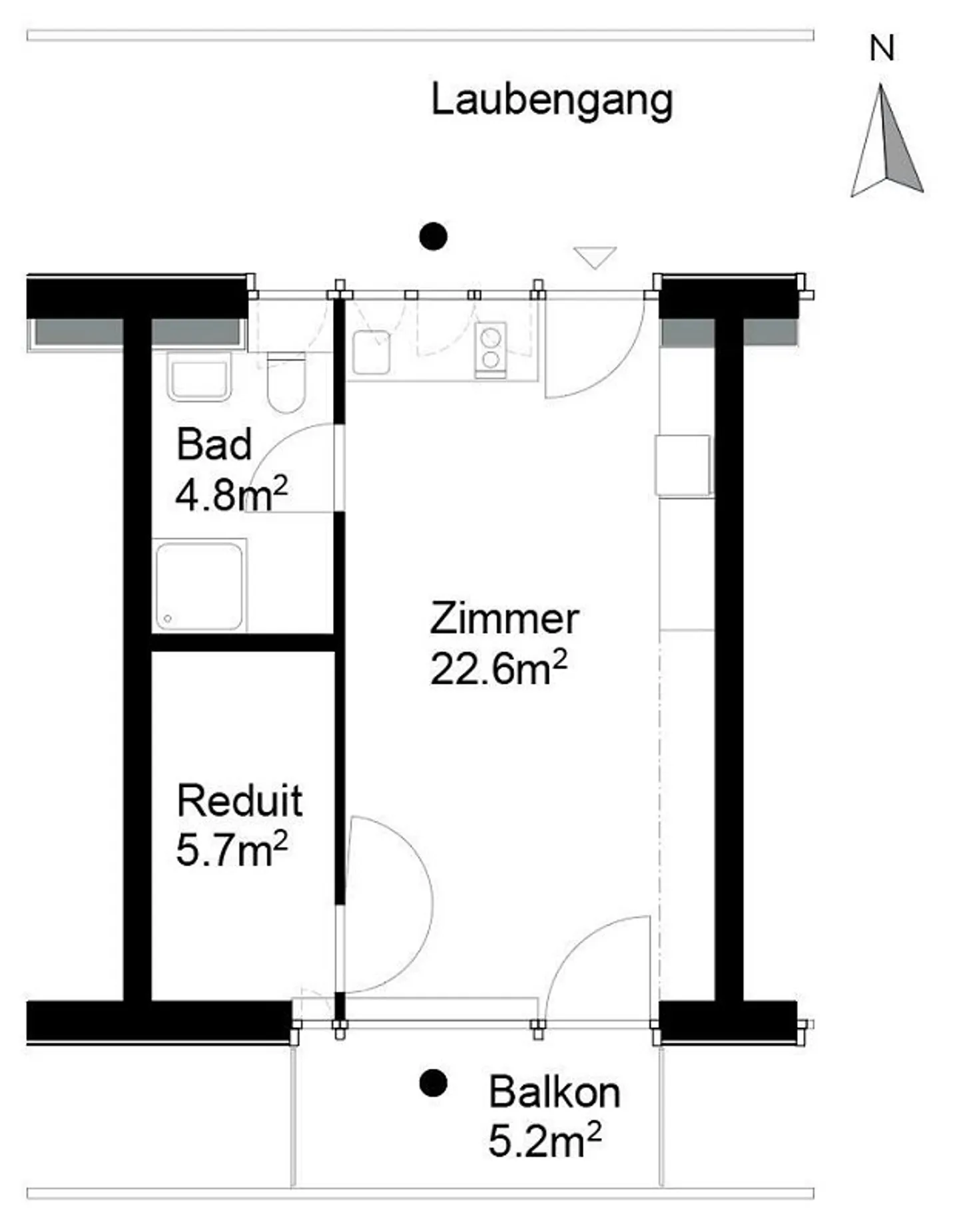 Modernes Mikro-Apartment in WAGONLITS - Foto 8 von 8